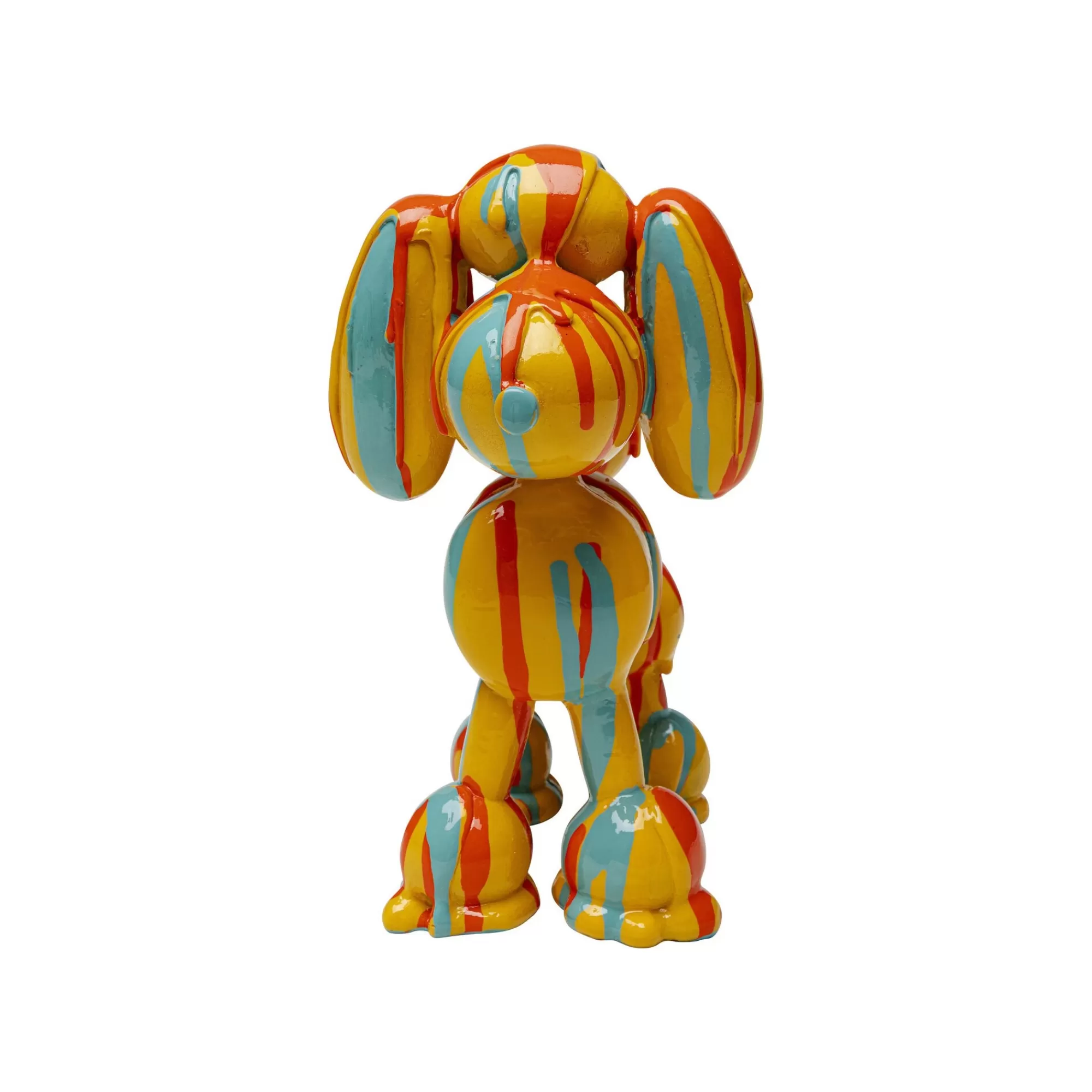 KARE Design Déco Chien Jaune Coulées De Peinture ^ Déco