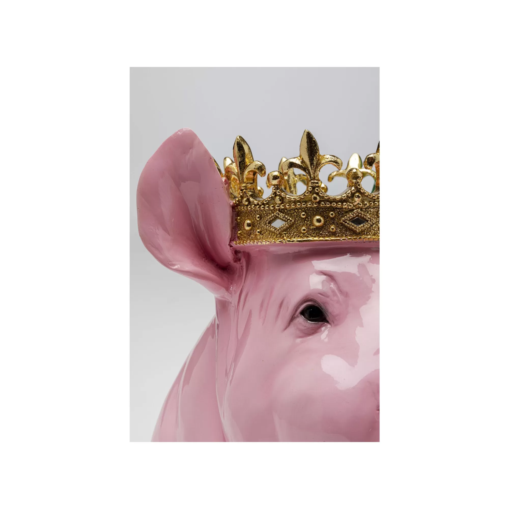 KARE Design Déco Cochon Roi Rose Et Vert ^ Déco