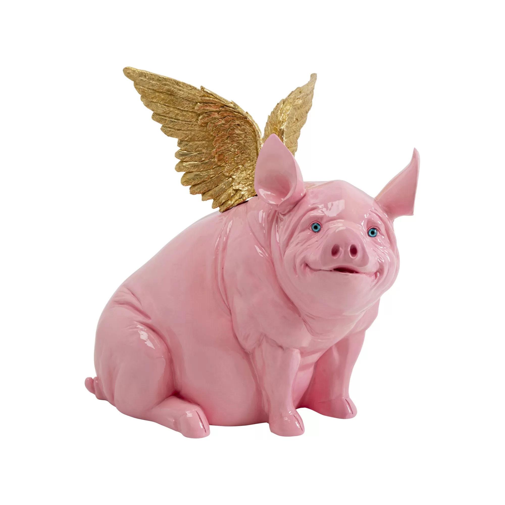 KARE Design Déco Cochon Volant Rose 79cm ^ Déco