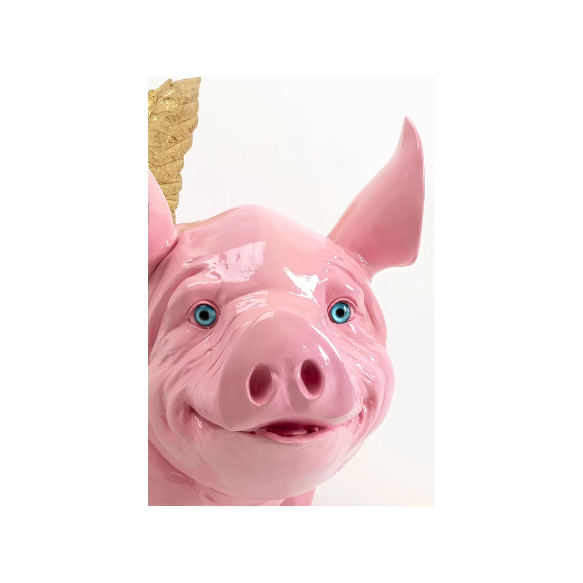KARE Design Déco Cochon Volant Rose 79cm ^ Déco