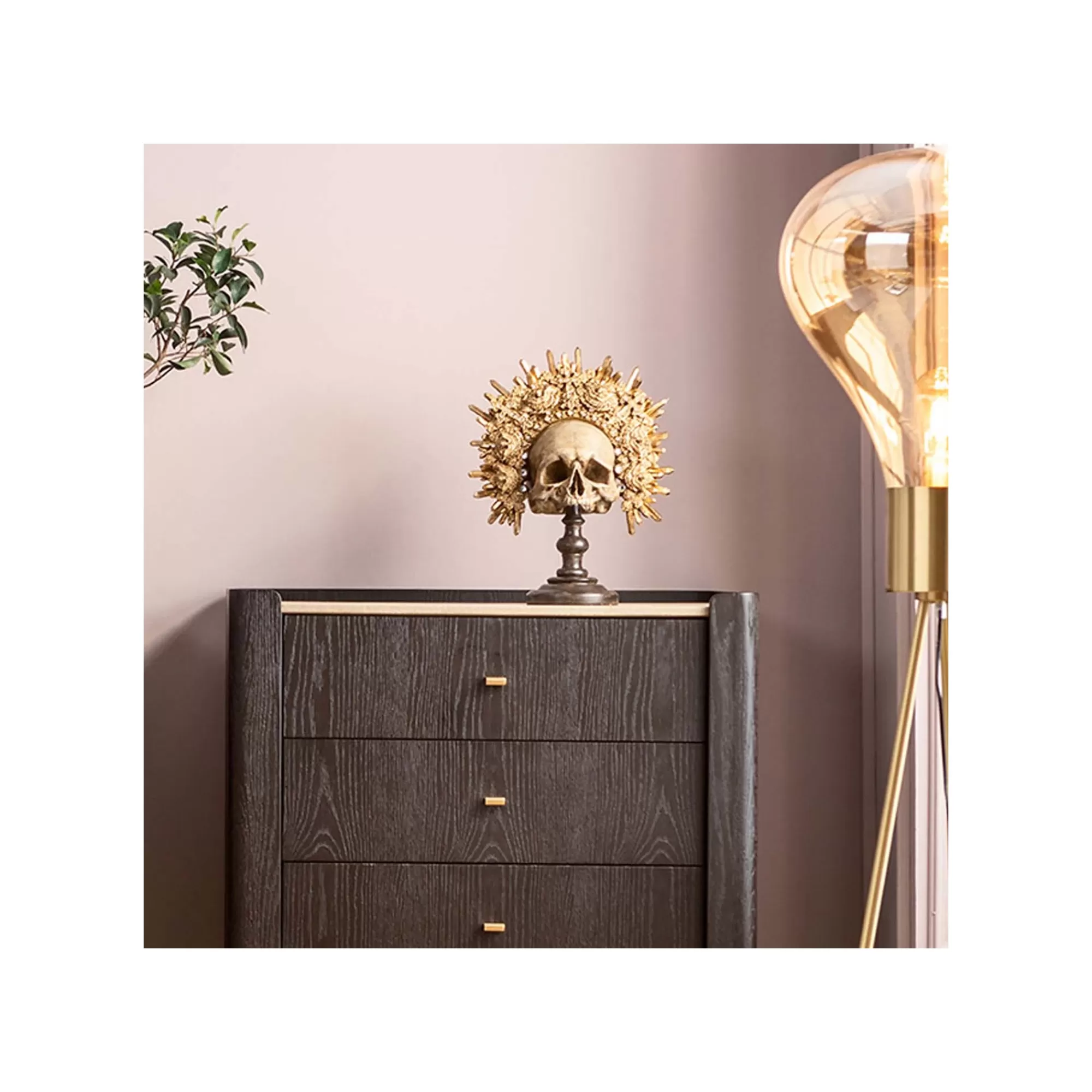 KARE Design Déco Crâne Couronne ^ Déco