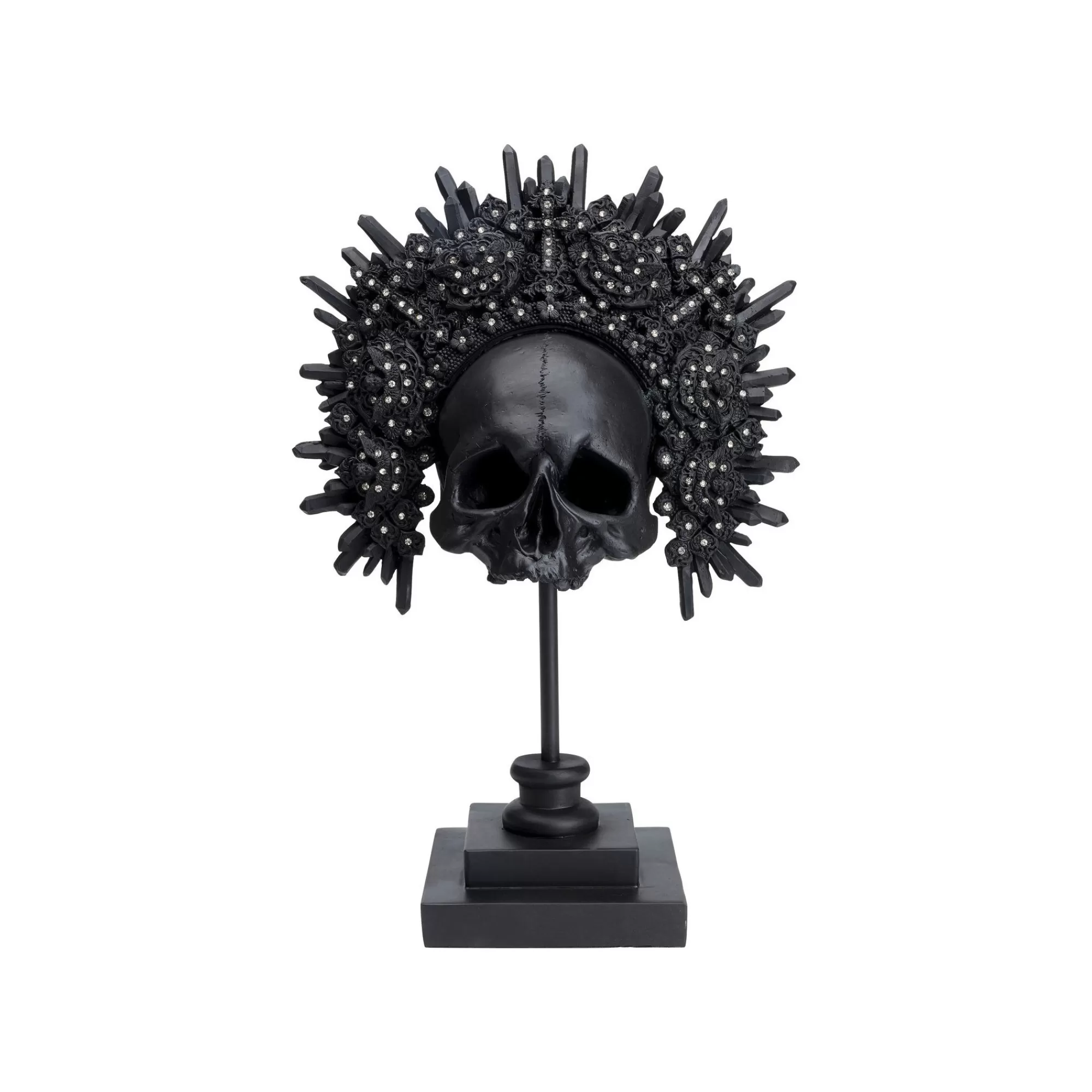 KARE Design Déco Crâne Couronne Noir ^ Déco