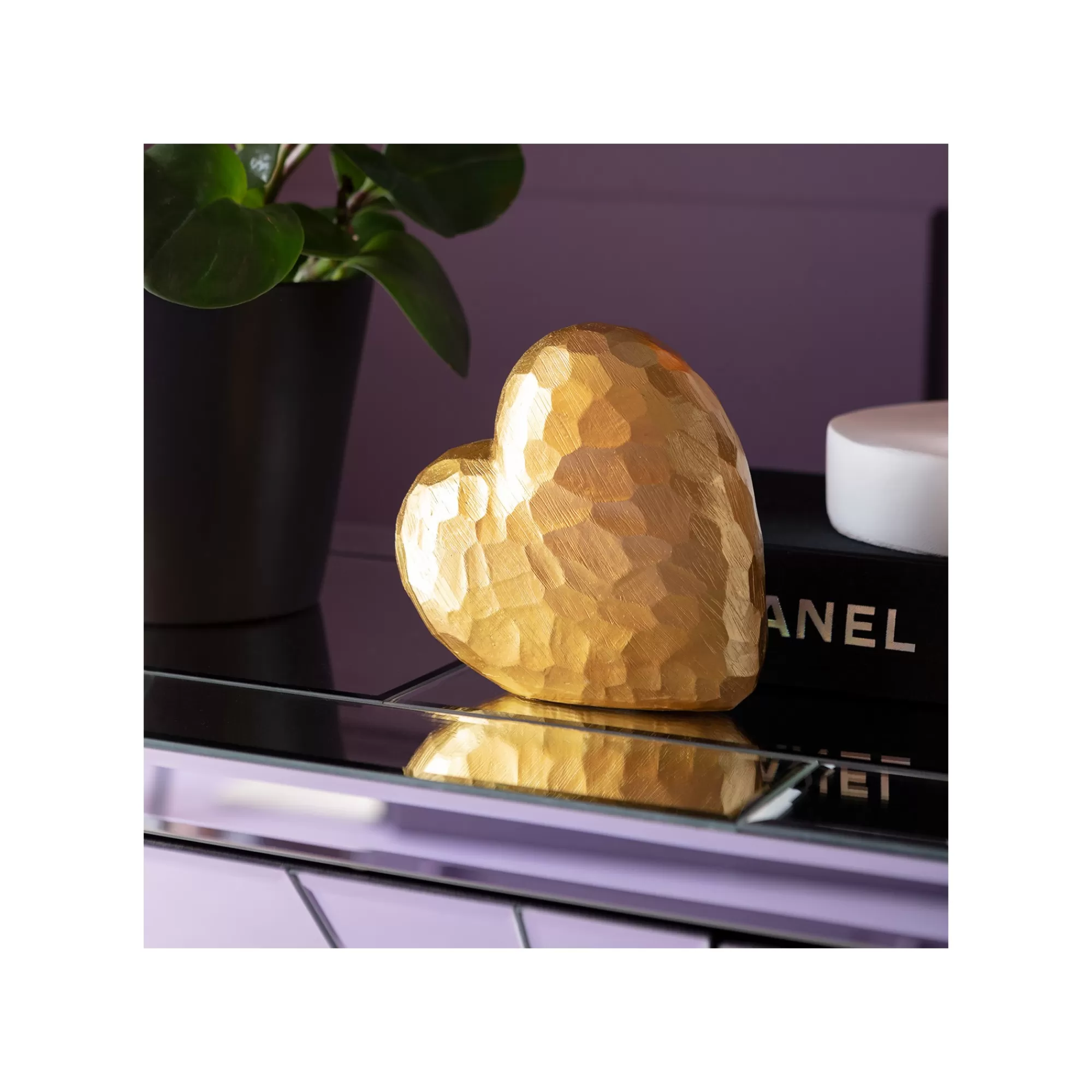 KARE Design Déco Cœur Doré ^ Déco