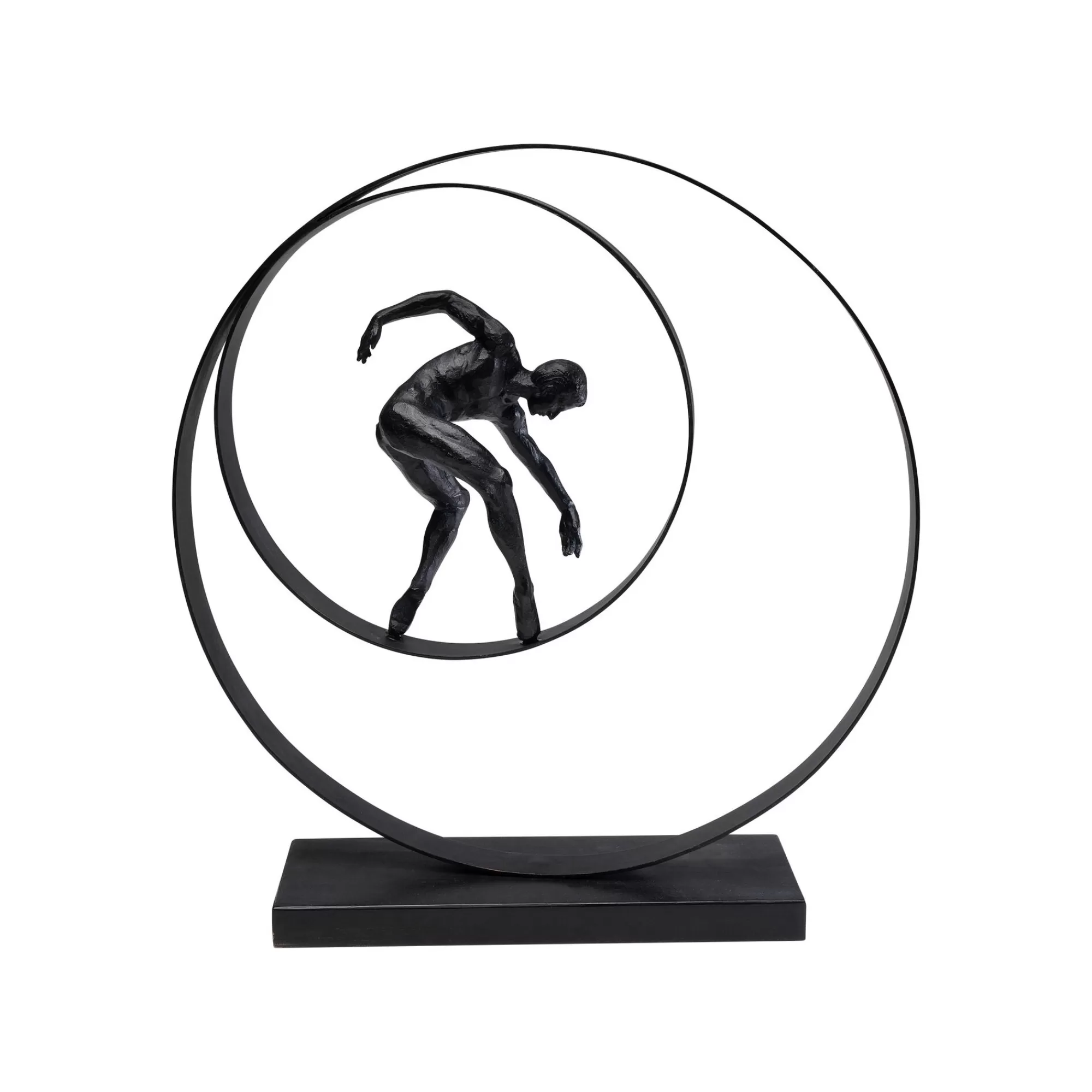 KARE Design Déco Danseur Anneaux Noir 45cm ^ Déco