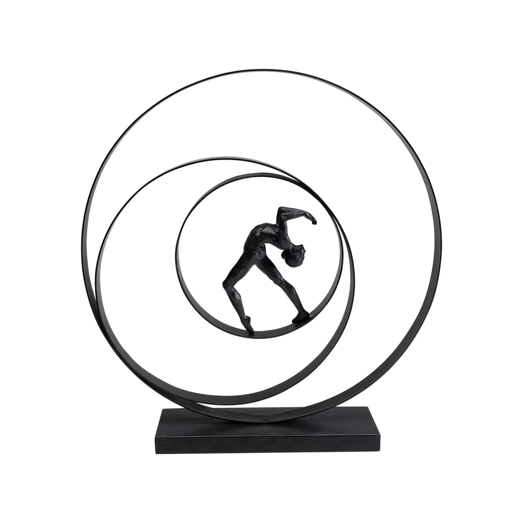 KARE Design Déco Danseuse Anneaux Noir 50cm ^ Déco