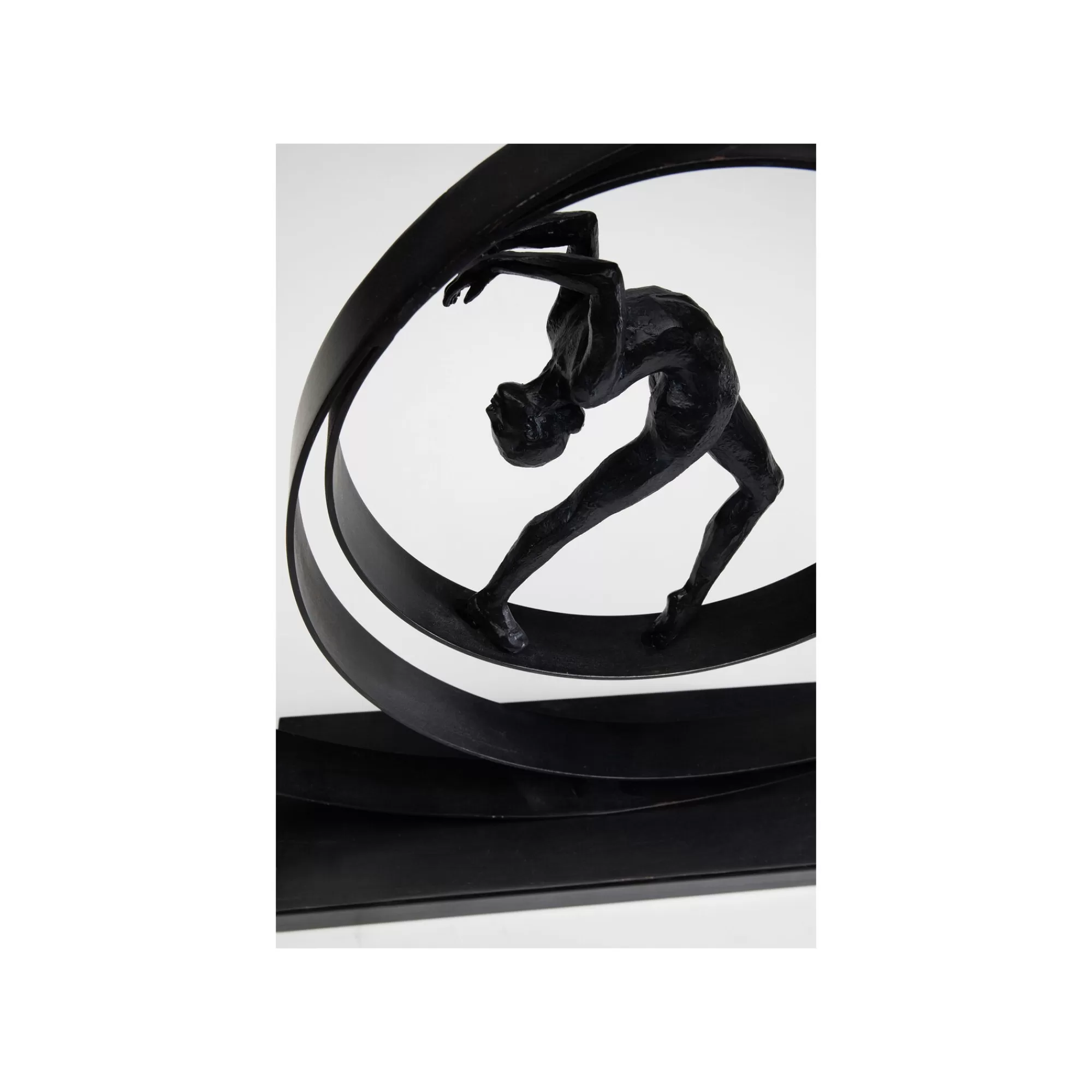 KARE Design Déco Danseuse Anneaux Noir 50cm ^ Déco