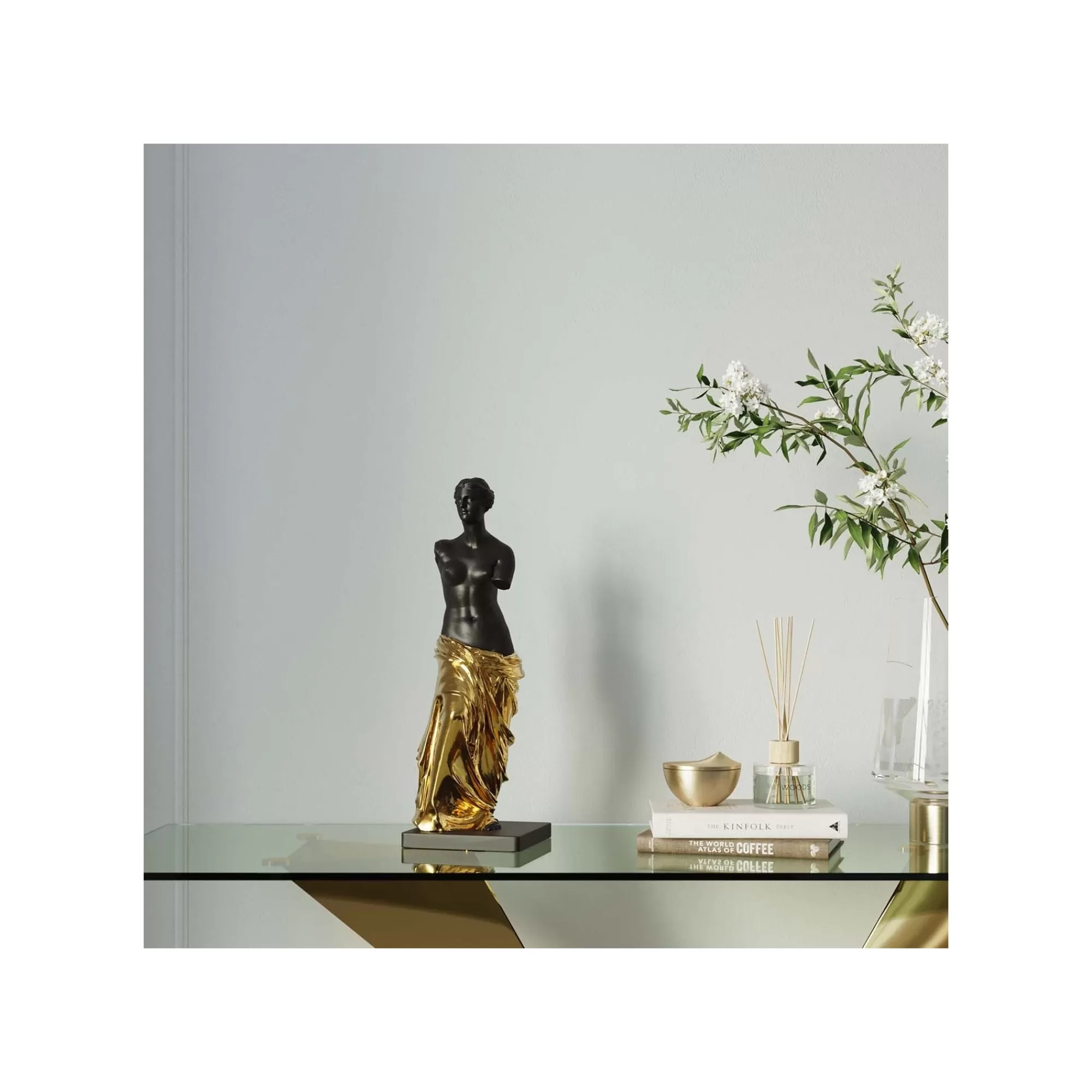 KARE Design Déco Femme Antique Noire Et Dorée ^ Déco