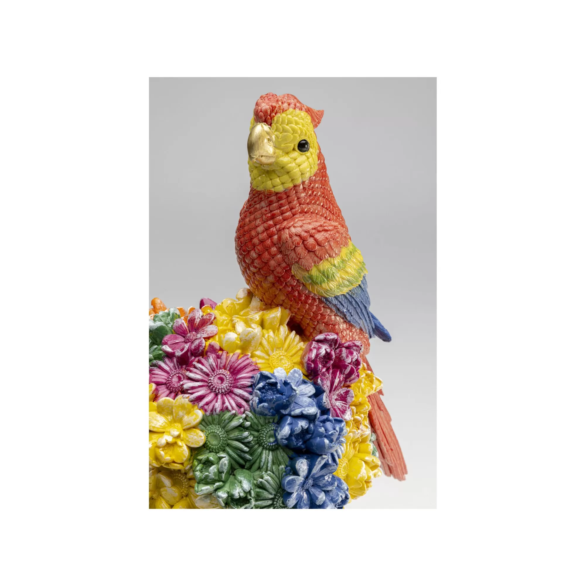 KARE Design Déco Femme Fleurs Perroquet 28cm ^ Déco