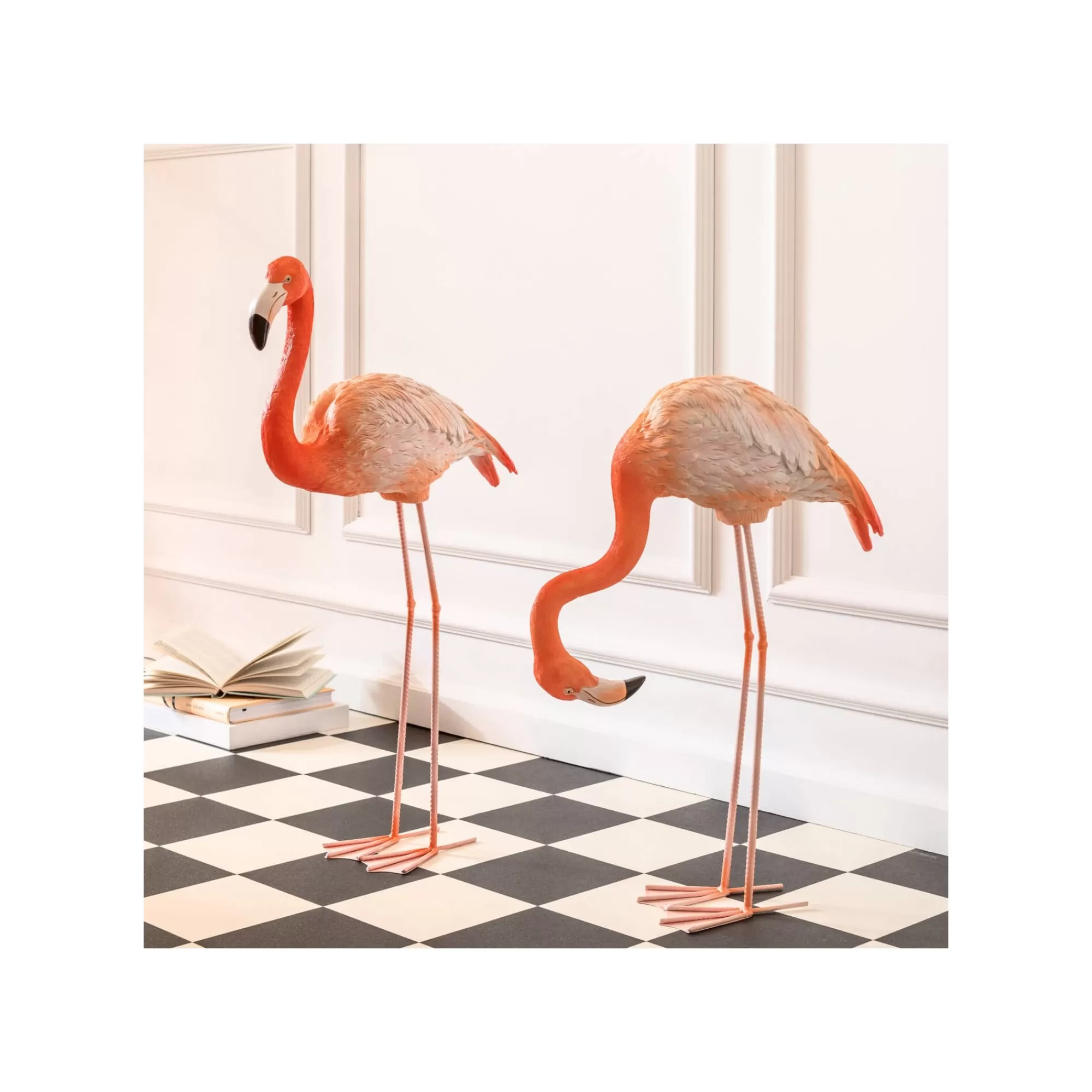 KARE Design Déco Flamant Rose 75cm ^ Déco