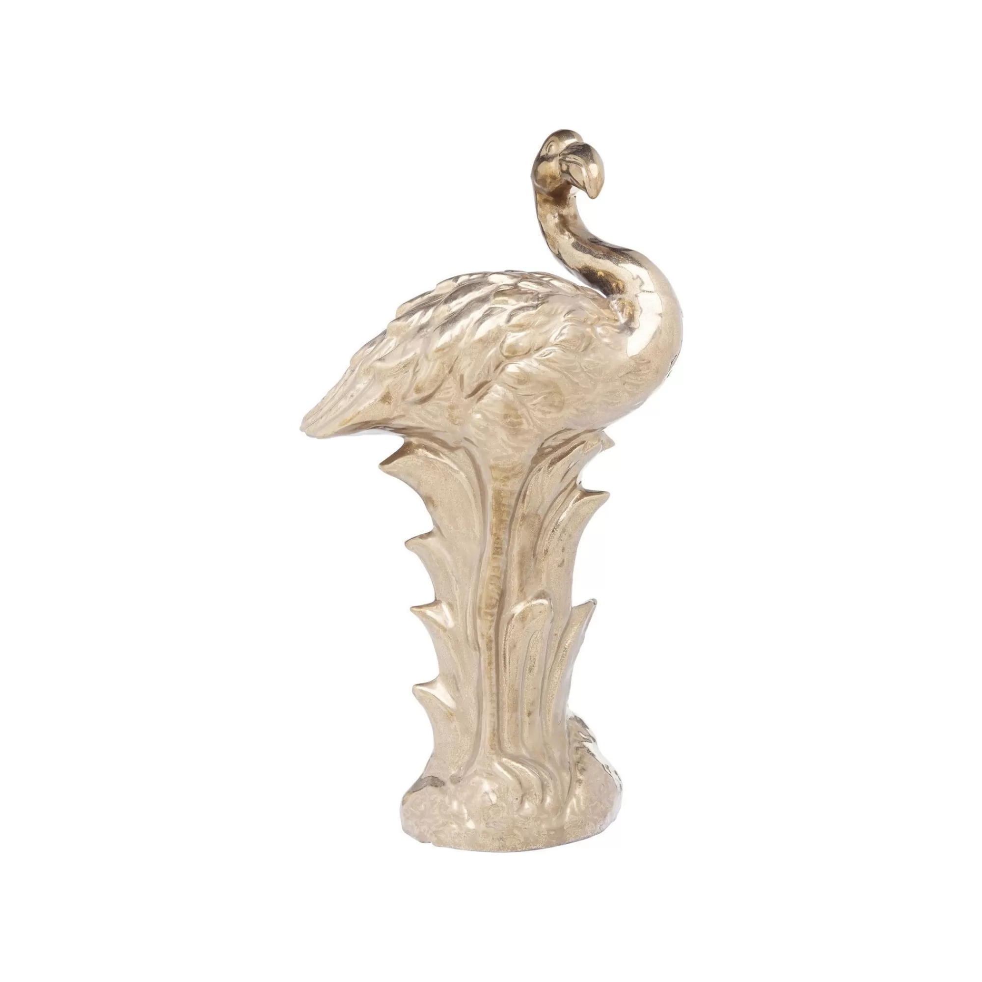 KARE Design Déco Flamant Rose Doré 51cm ^ Déco