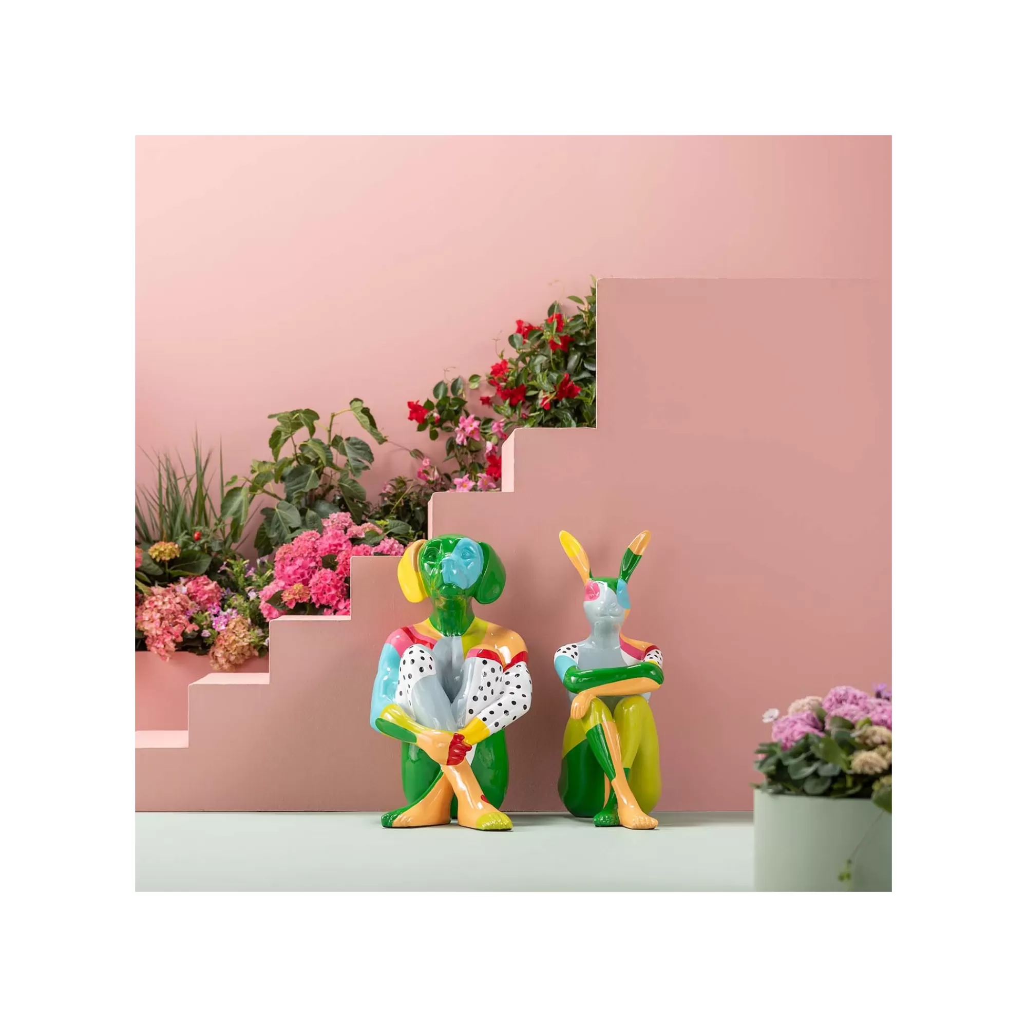 KARE Design Déco Gangster Lapin Pois XL ^ Déco