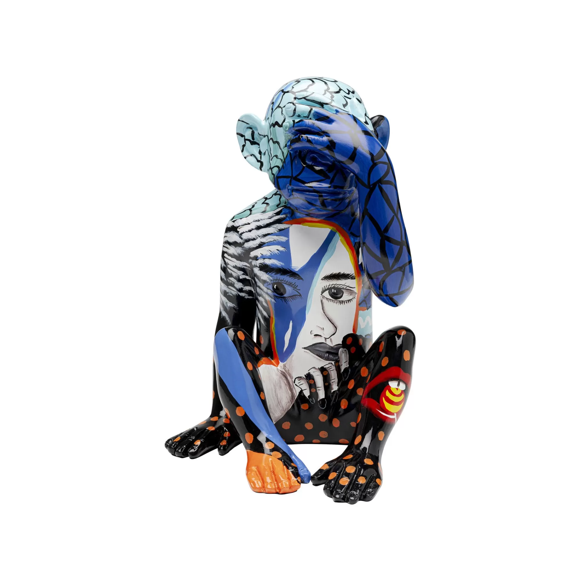 KARE Design Déco Graffiti Singe Bleu ^ Déco