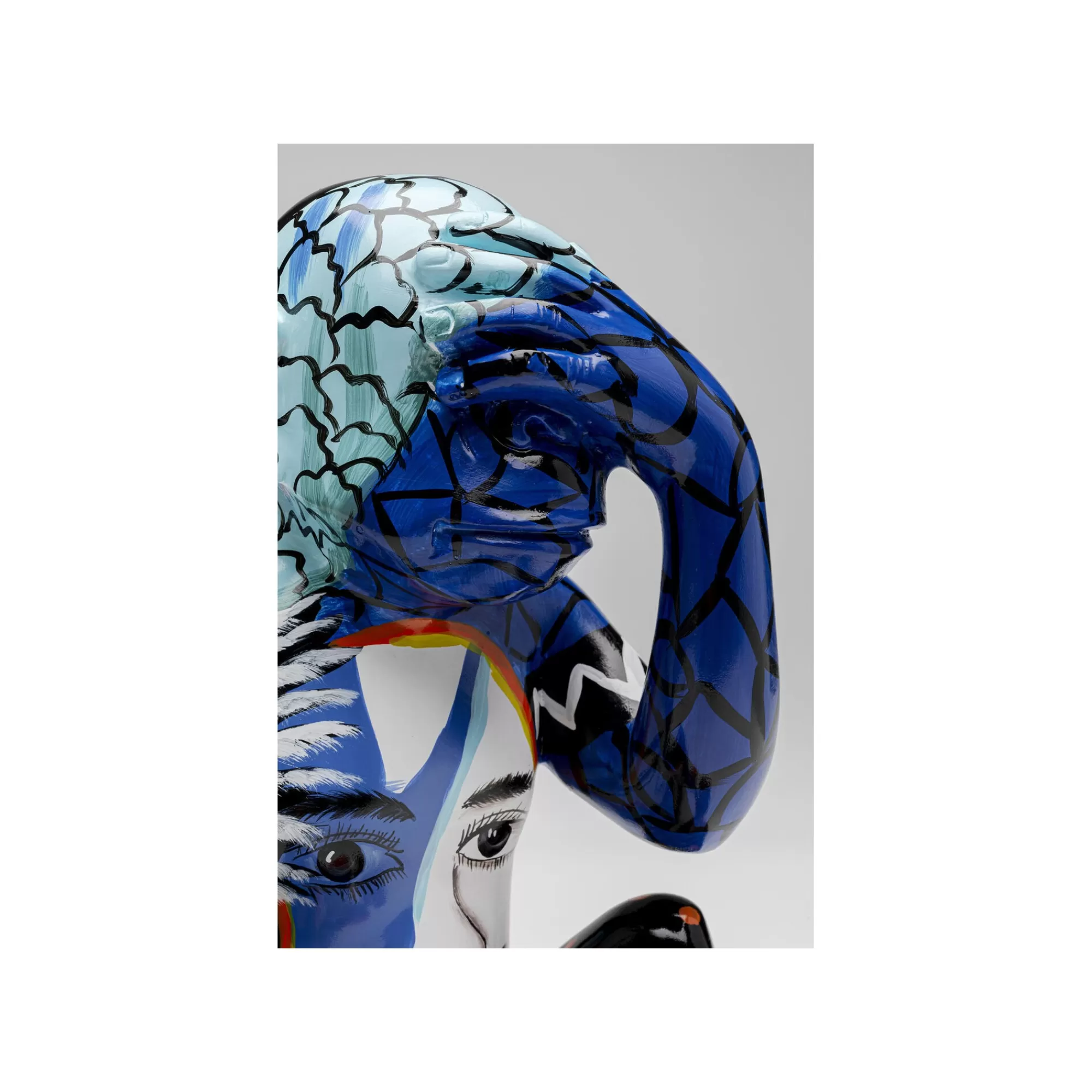 KARE Design Déco Graffiti Singe Bleu ^ Déco
