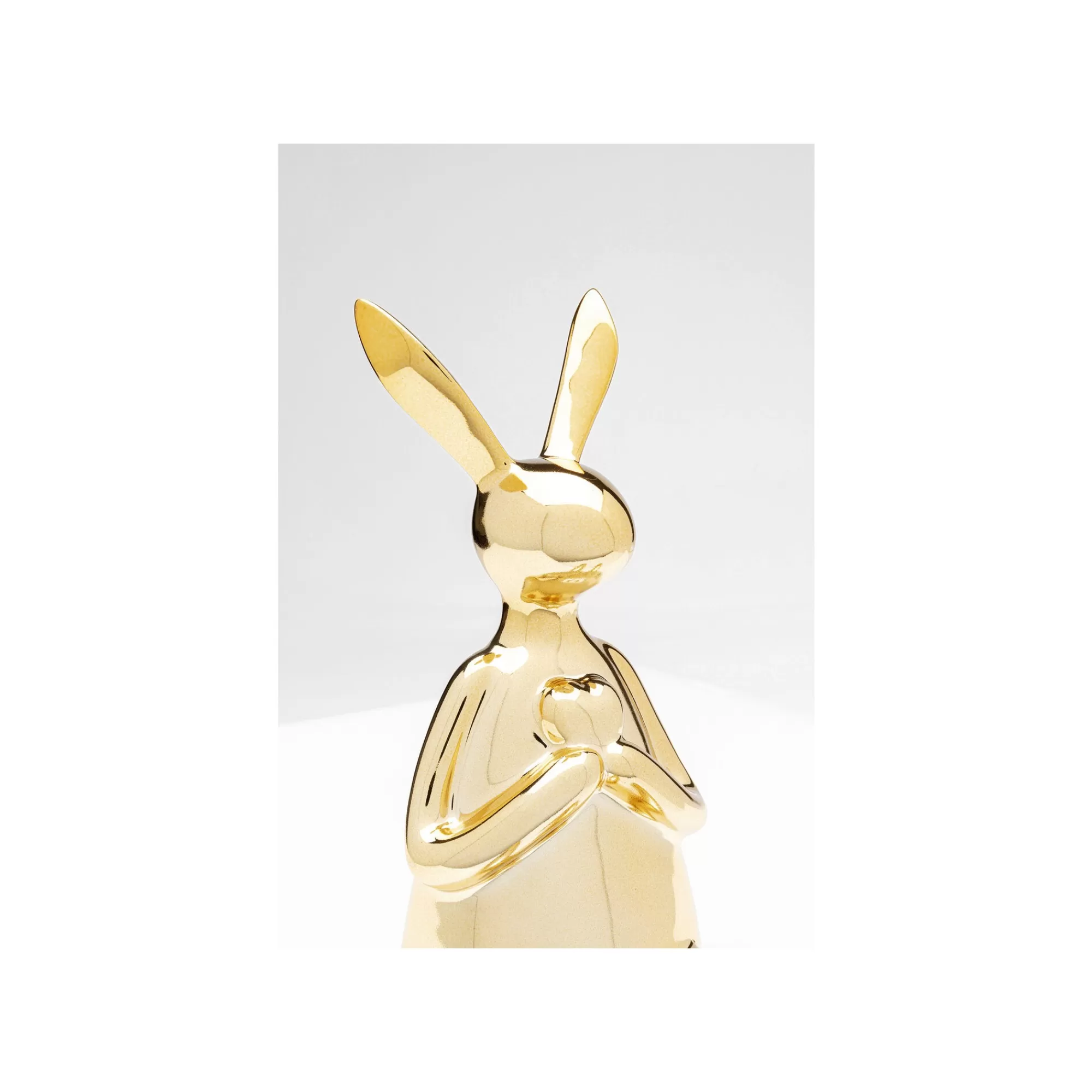 KARE Design Déco Lapin Doré Assis Coeur ^ Déco