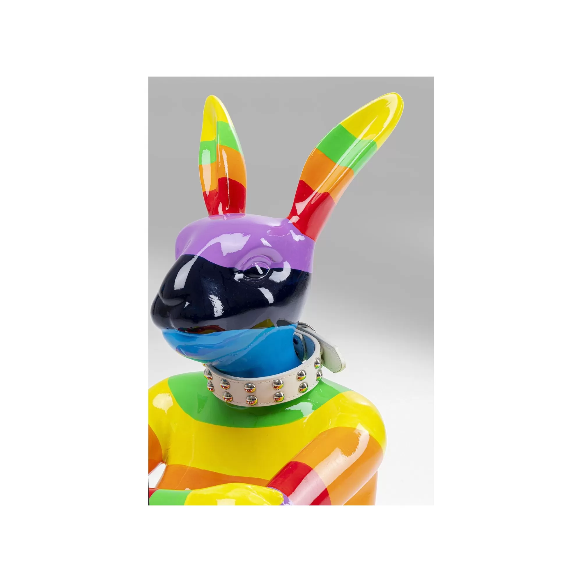 KARE Design Déco Lapin Rayures Multicolores XL 80cm ^ Déco