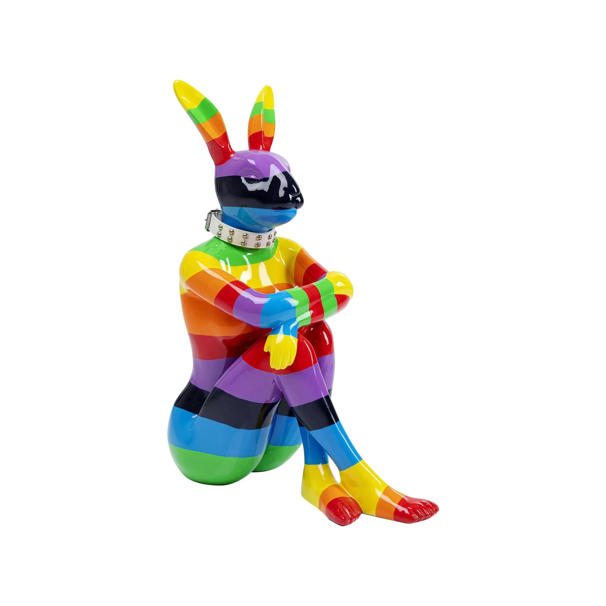 KARE Design Déco Lapin Rayures Multicolores XL 80cm ^ Déco
