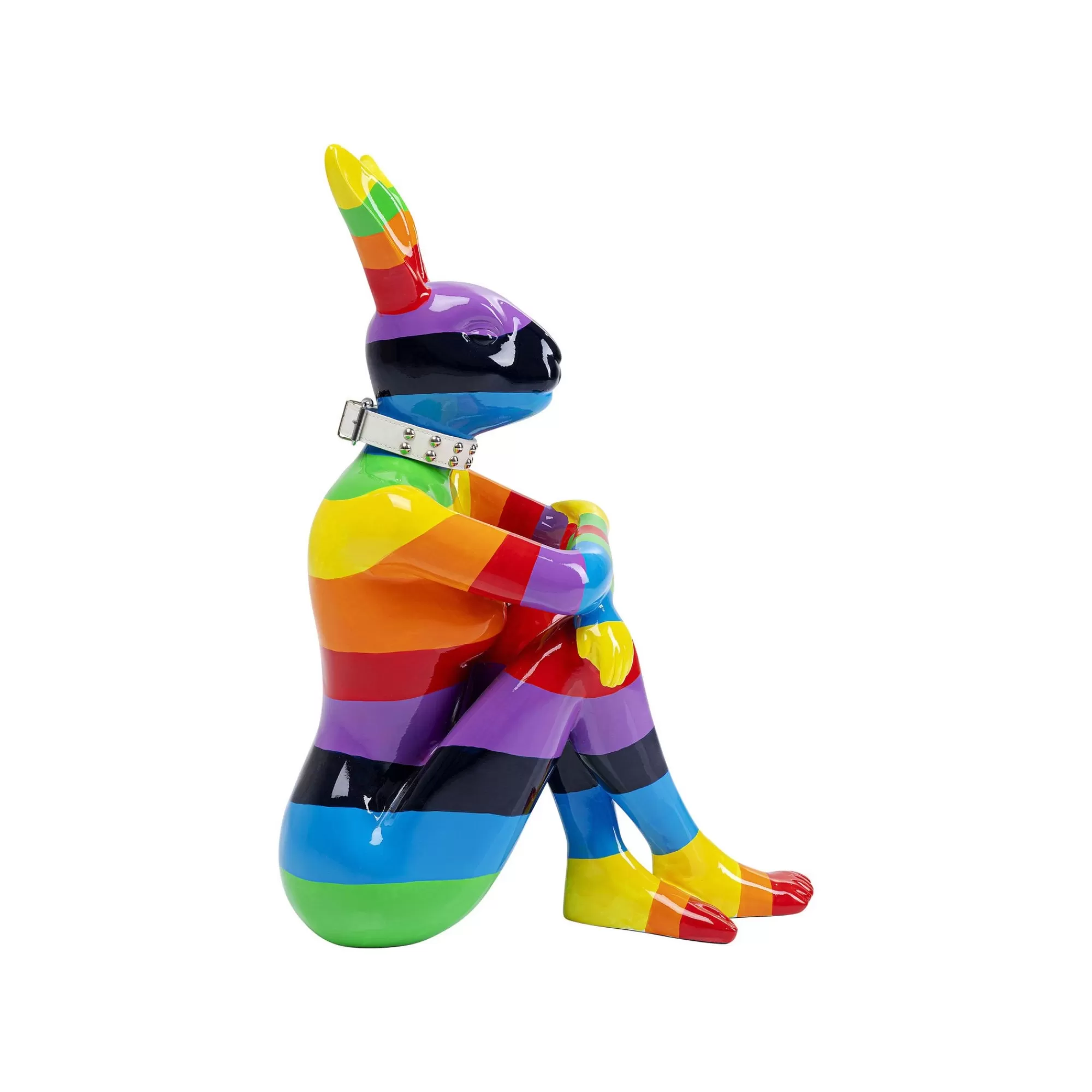KARE Design Déco Lapin Rayures Multicolores XL 80cm ^ Déco