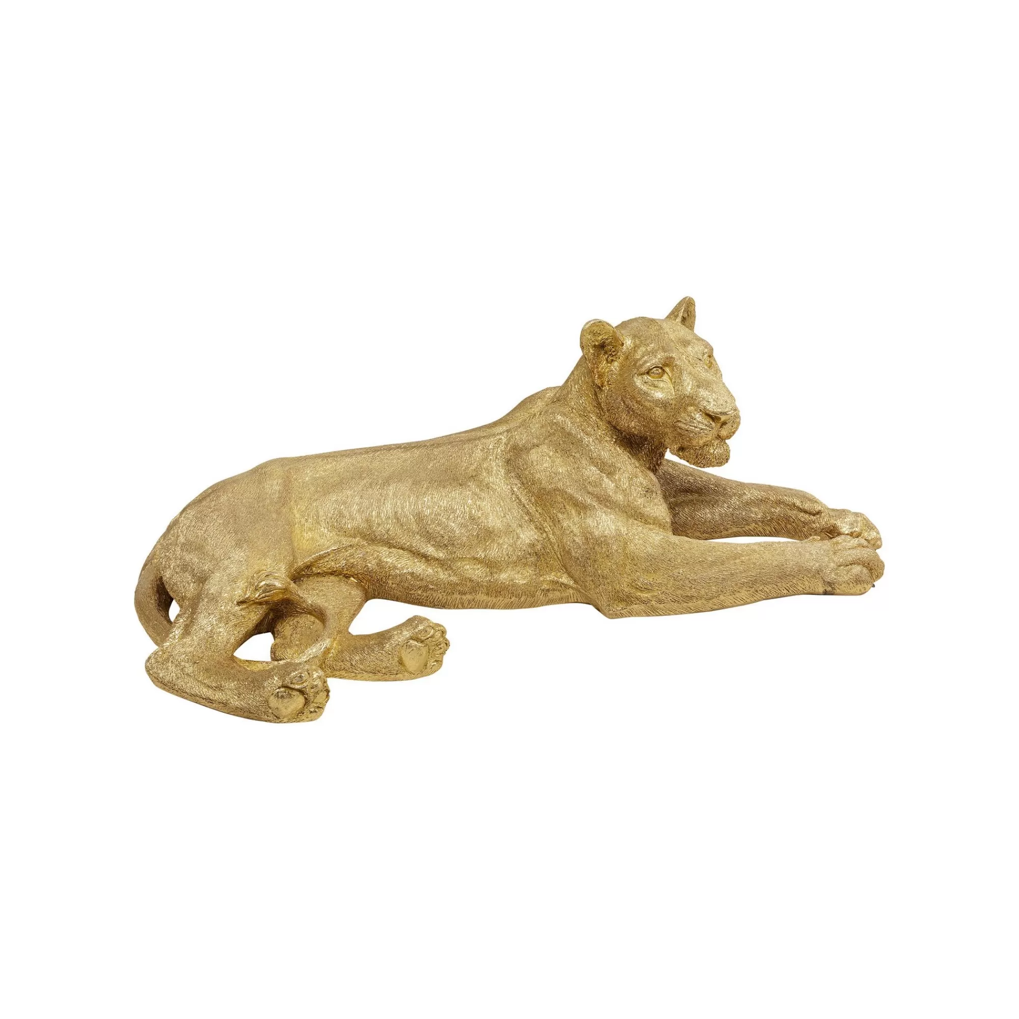 KARE Design Déco Lionne XL 113cm Dorée ^ Déco
