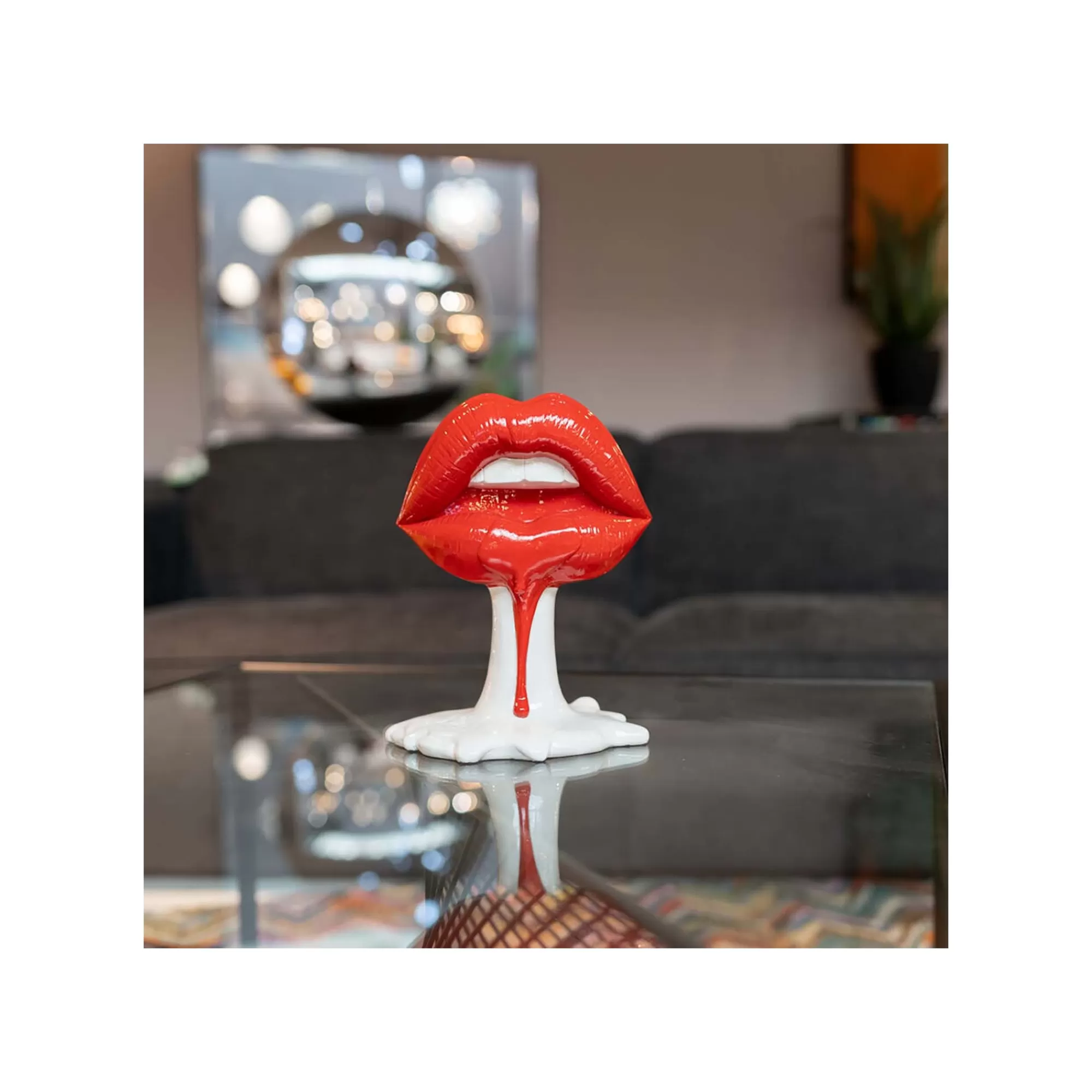 KARE Design Déco Lèvres Rouges ^ Déco