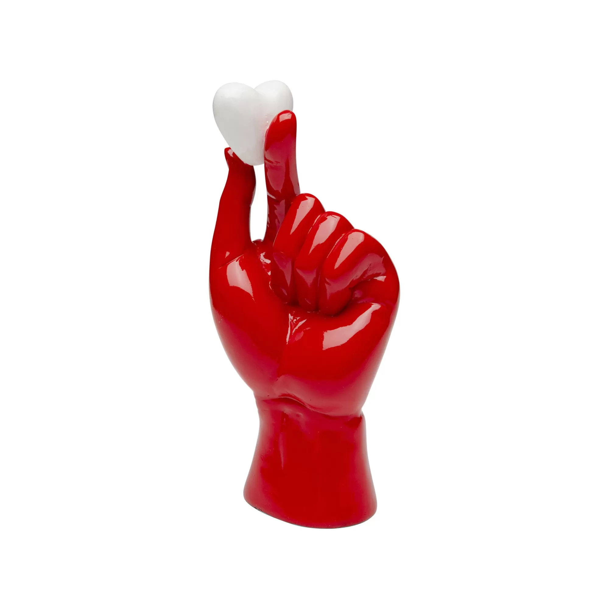 KARE Design Déco Main Rouge Cœur Blanc ^ Déco