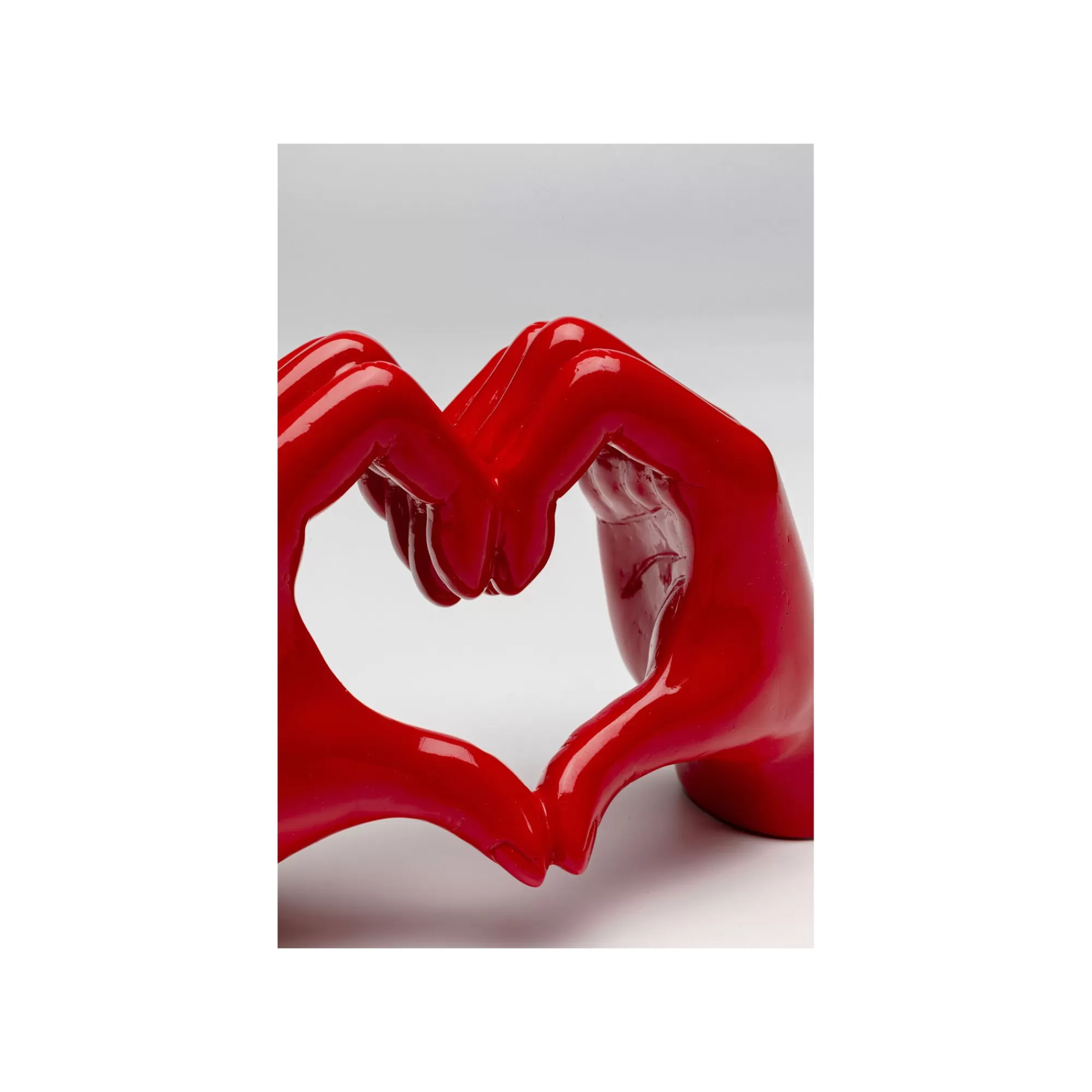 KARE Design Déco Mains Rouges Cœur ^ Déco