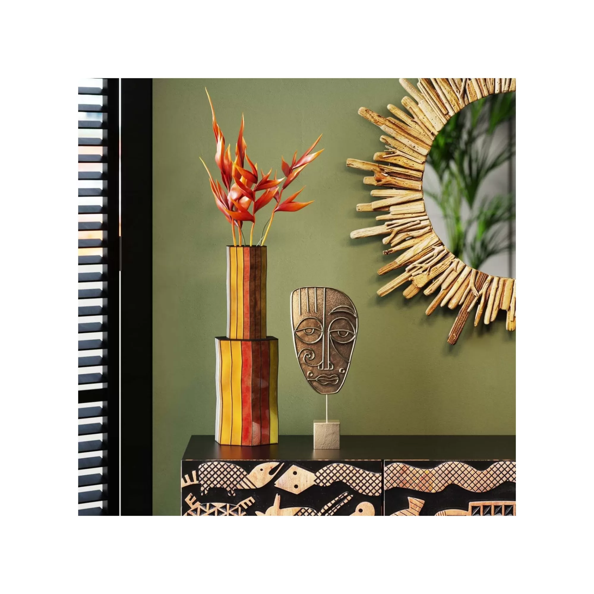 KARE Design Déco Masque Mathis Bronze ^ Déco