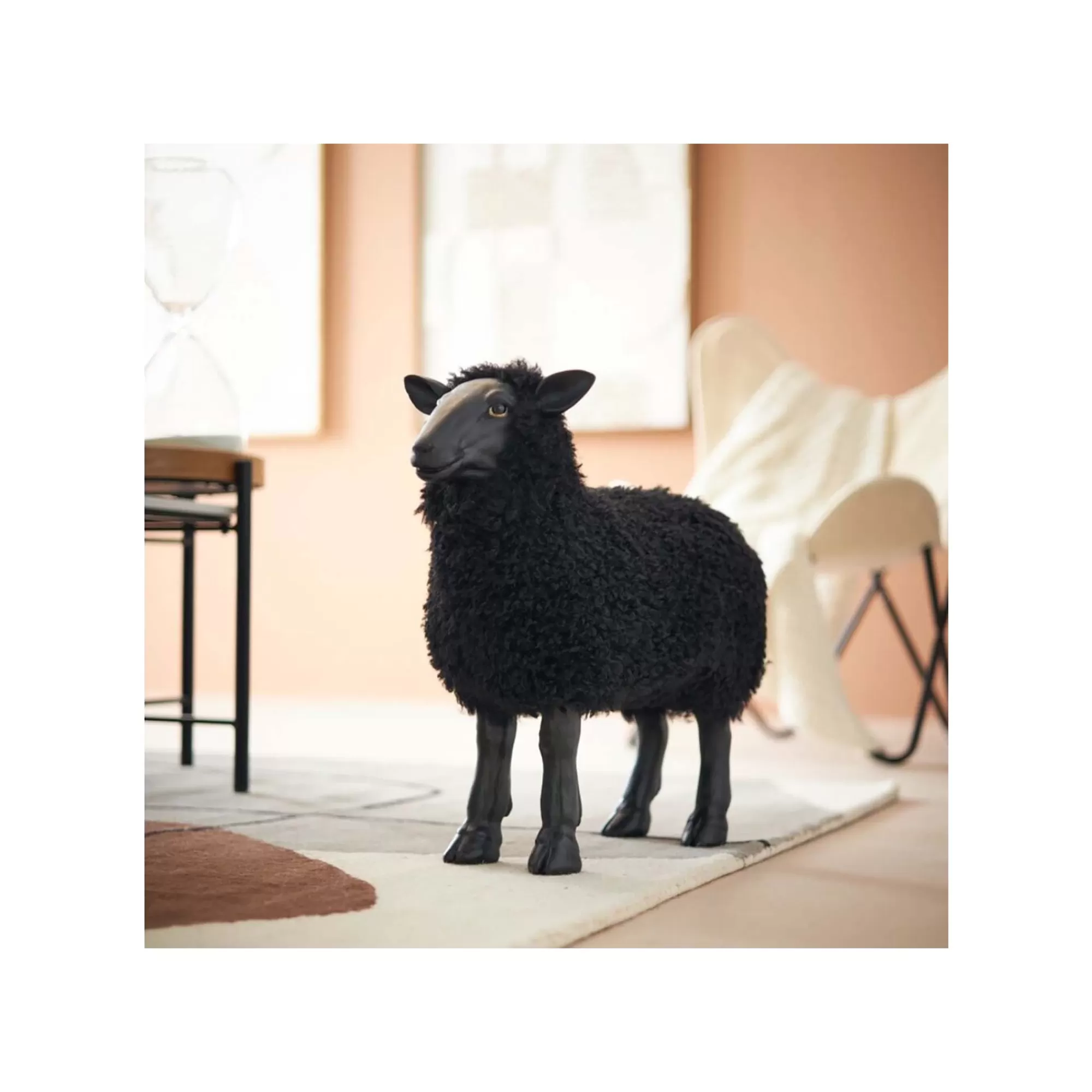 KARE Design Déco Mouton Noir 48cm ^ Déco