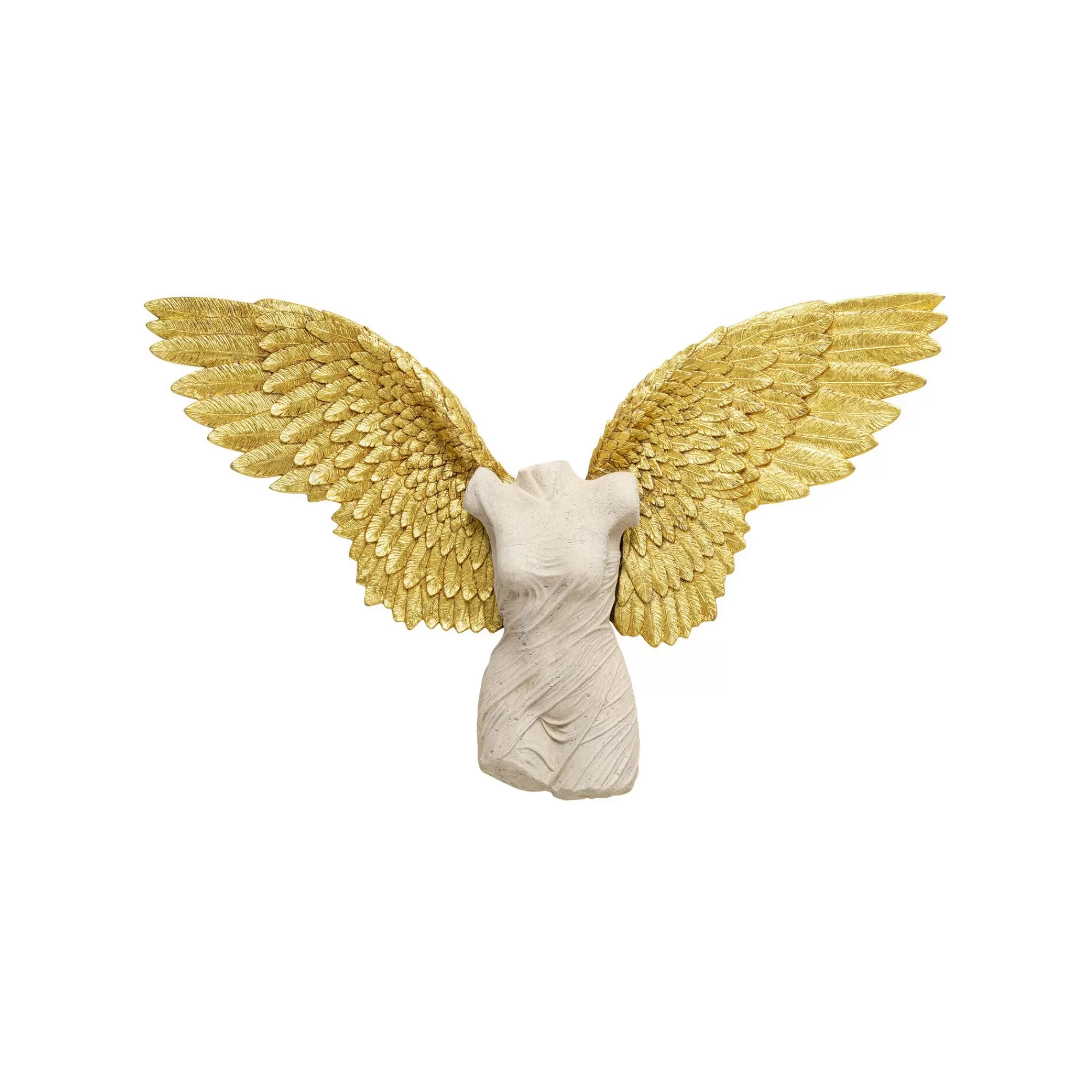 KARE Design Déco Murale Buste Femme Ailes Dorées 124x71cm ^ Déco Murale