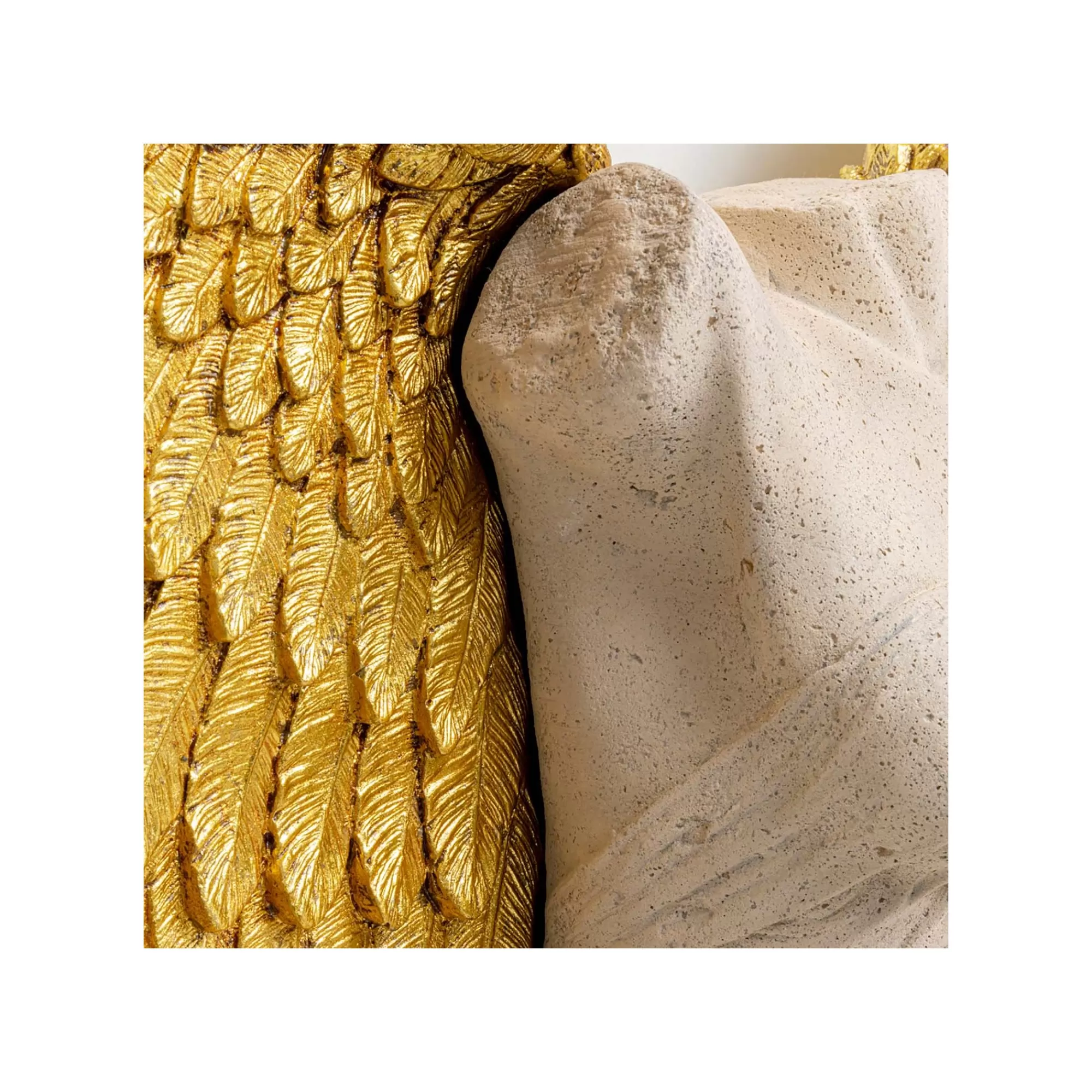 KARE Design Déco Murale Buste Femme Ailes Dorées 124x71cm ^ Déco Murale