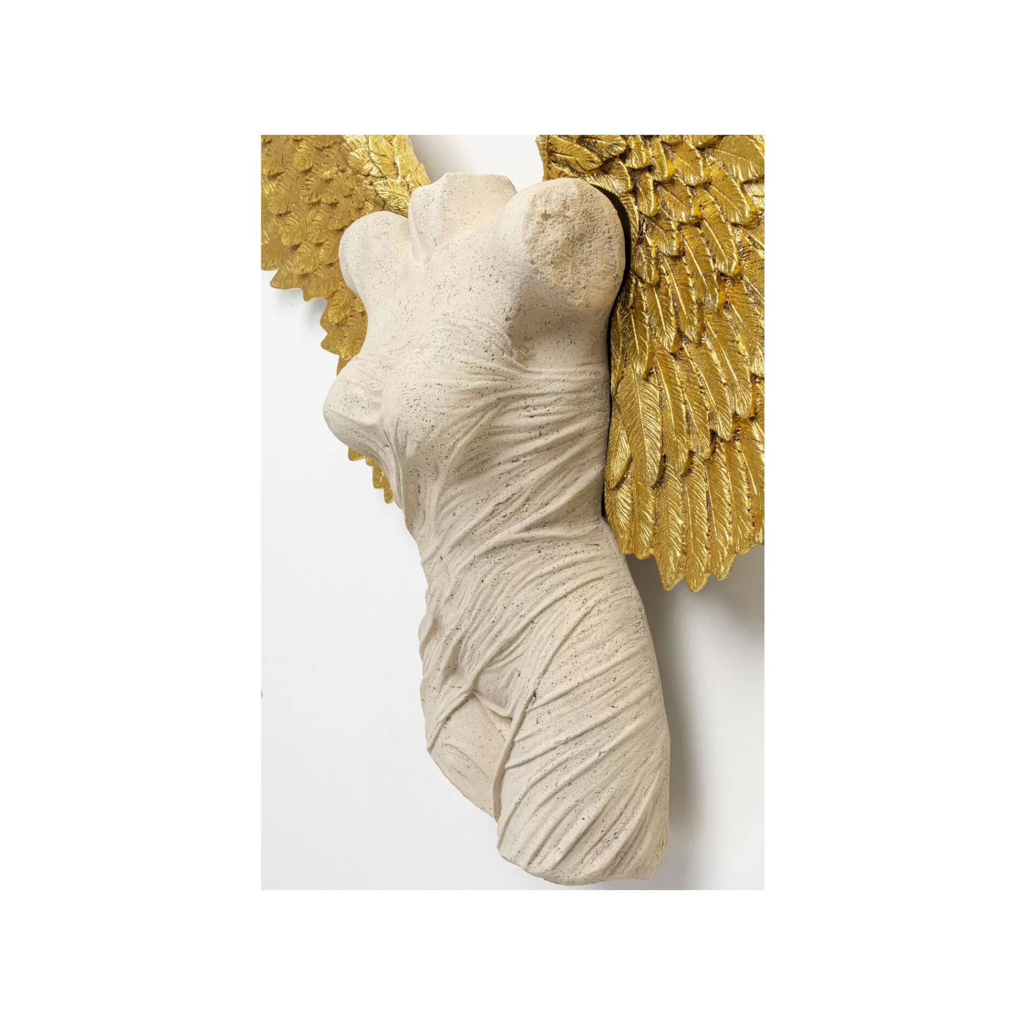 KARE Design Déco Murale Buste Femme Ailes Dorées 124x71cm ^ Déco Murale