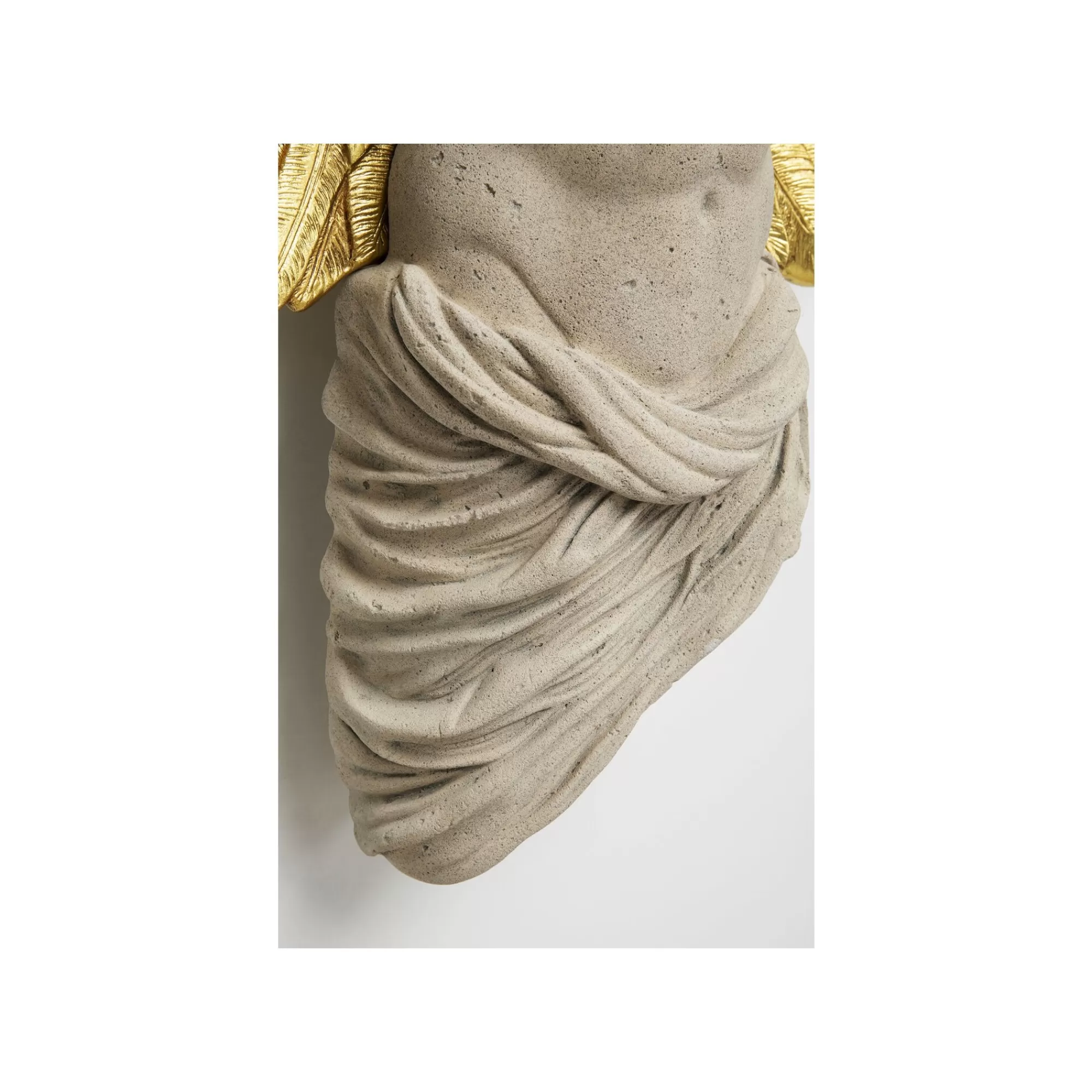 KARE Design Déco Murale Buste Homme Ailes Dorées 124x71cm ^ Déco Murale