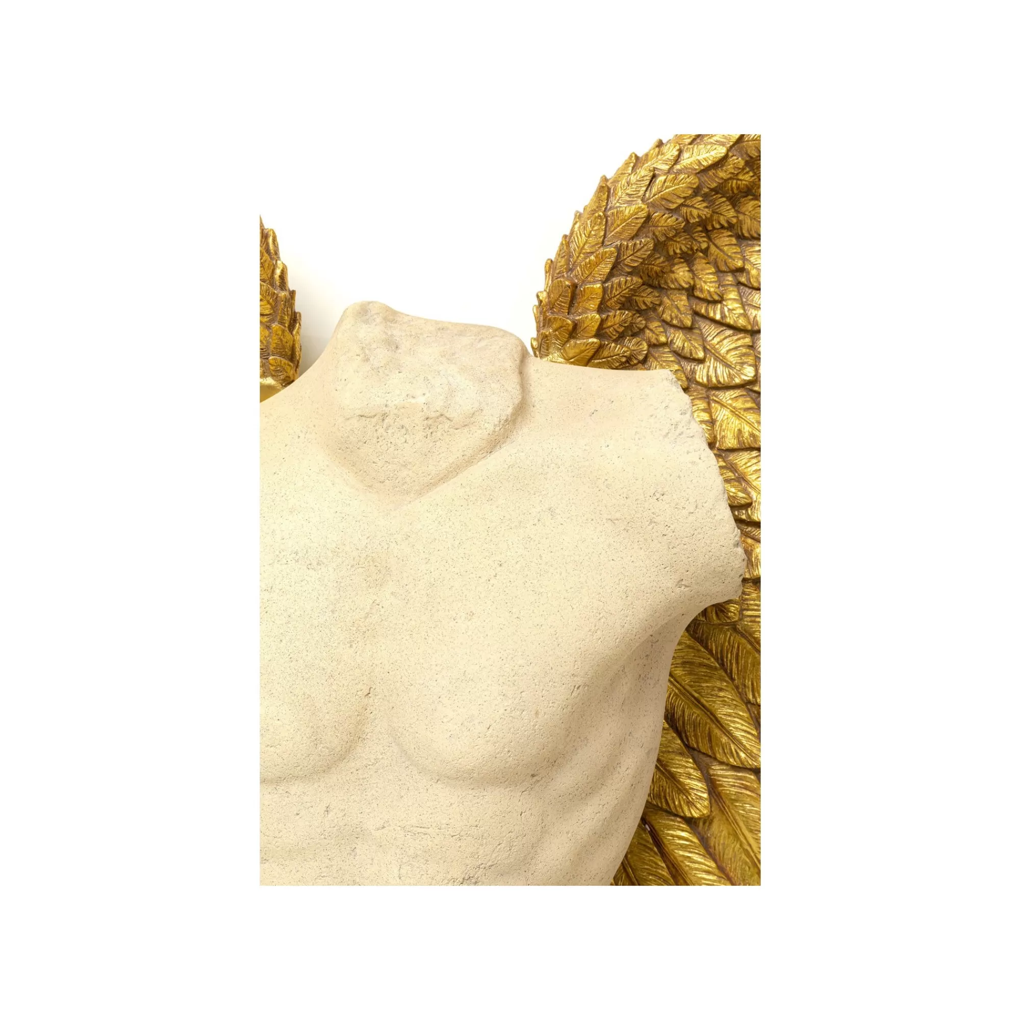 KARE Design Déco Murale Buste Homme Ailes Dorées 208x136cm ^ Déco Murale