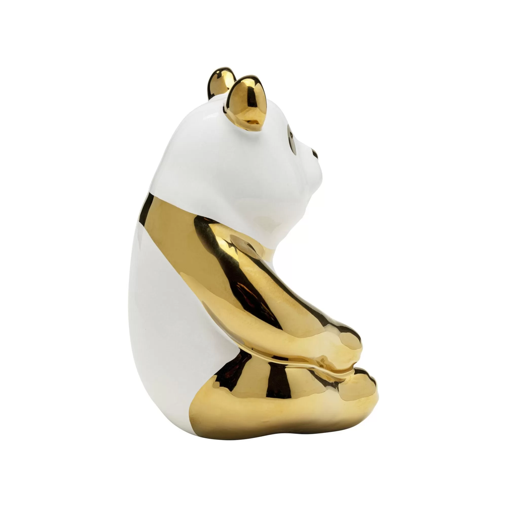 KARE Design Déco Panda Doré Et Blanc Assis 19cm ^ Déco