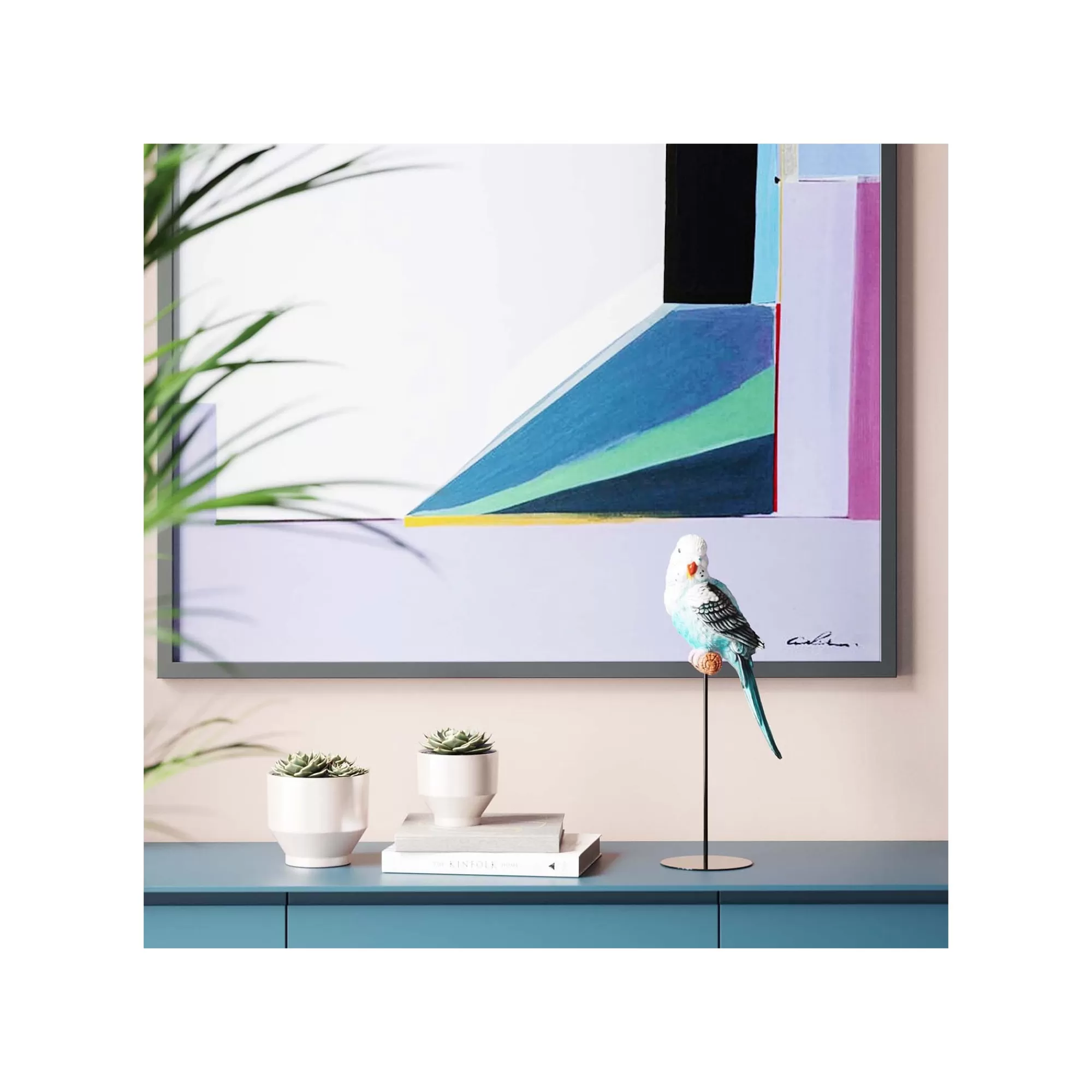 KARE Design Déco Perroquet Bleu Et Blanc ^ Déco