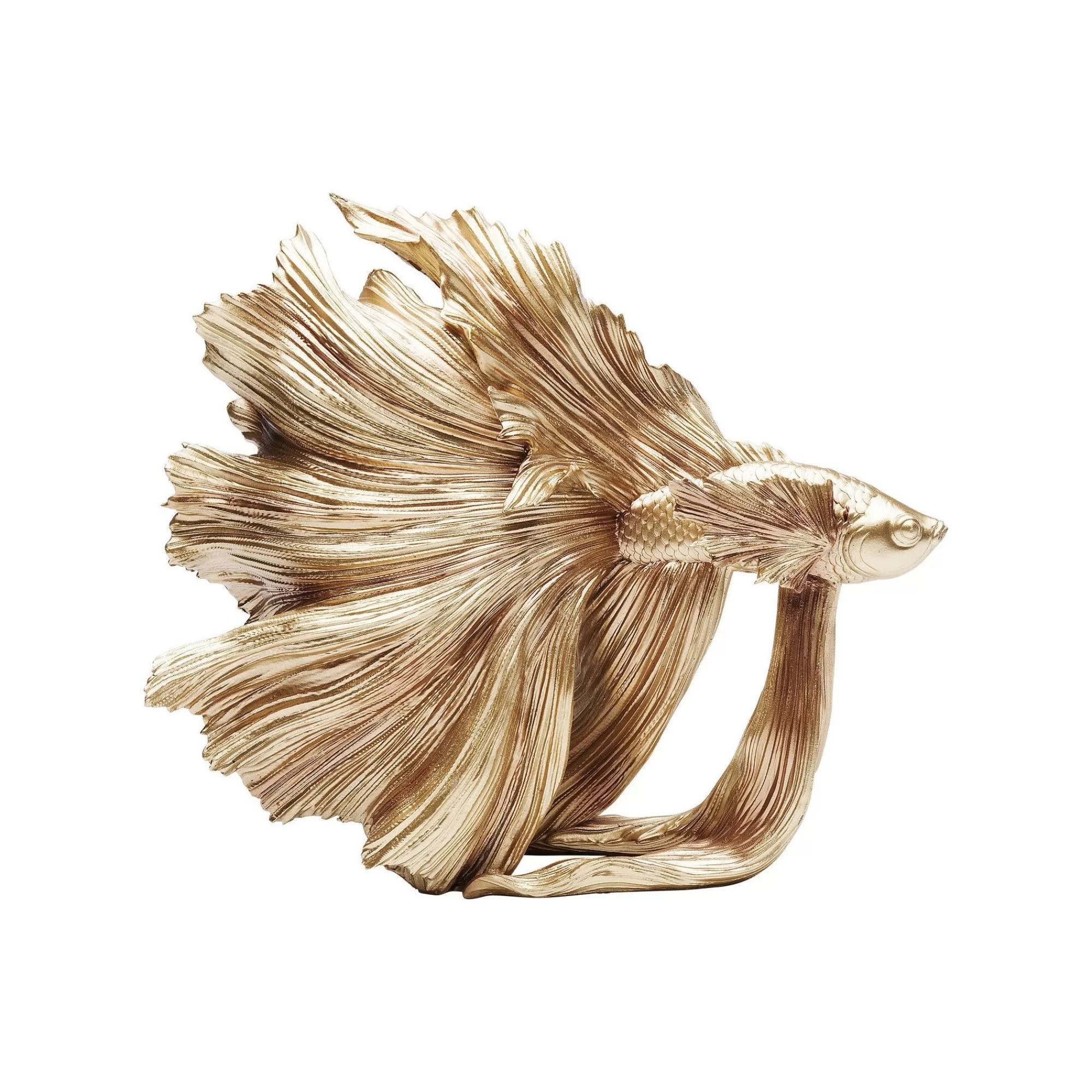 KARE Design Déco Poisson Combattant 34cm Doré ^ Déco