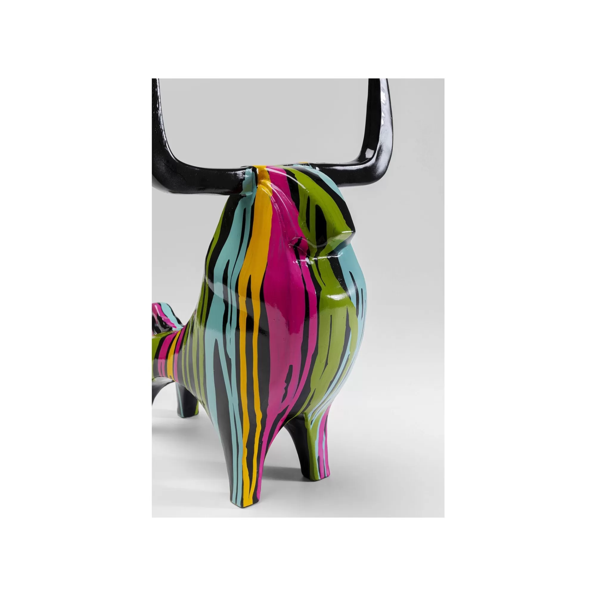 KARE Design Déco Taureau Noir Coulées De Peinture ^ Déco