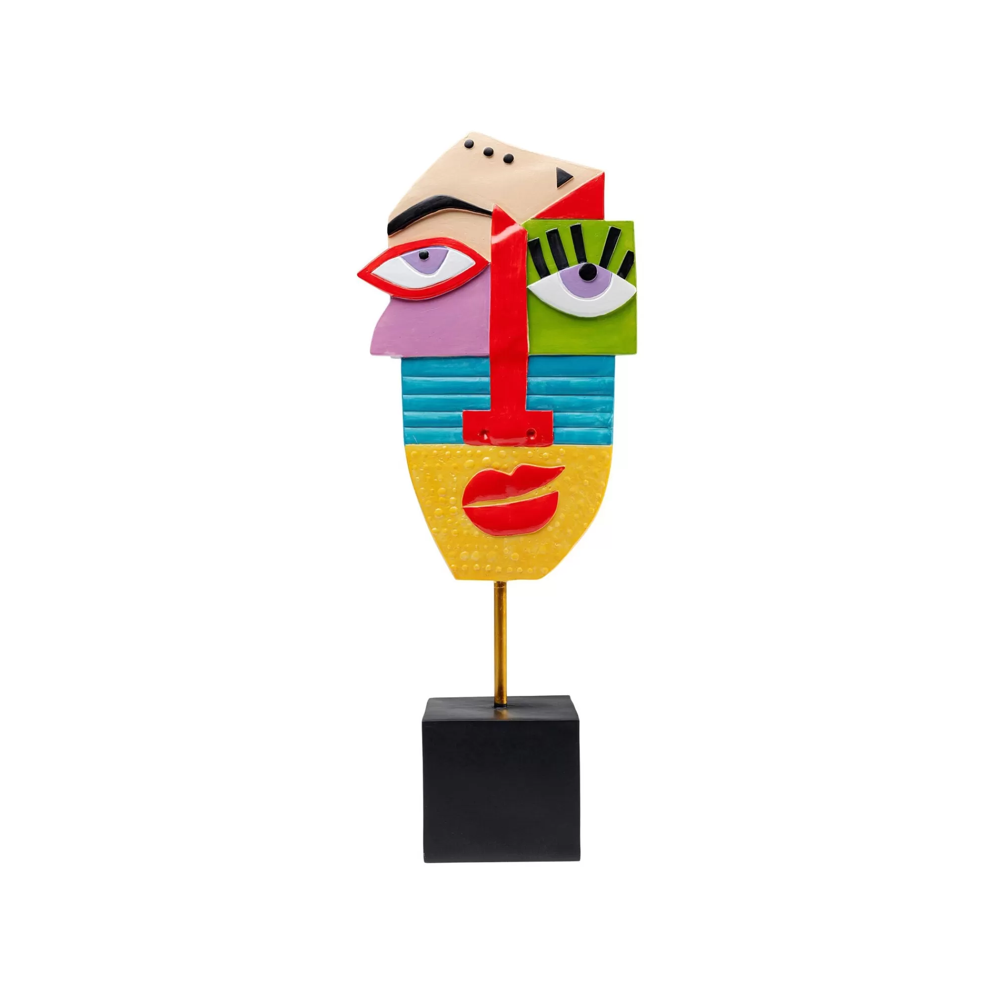 KARE Design Déco Visage Abstrait Multicolore ^ Déco