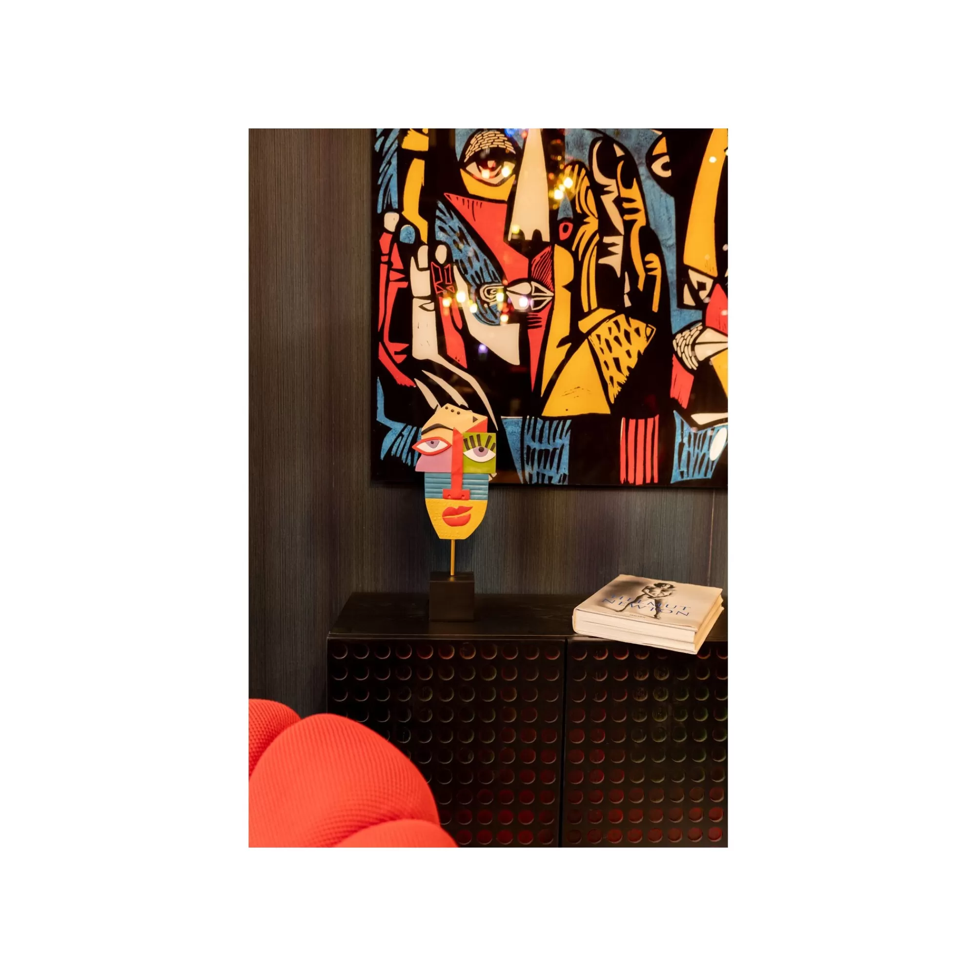 KARE Design Déco Visage Abstrait Multicolore ^ Déco