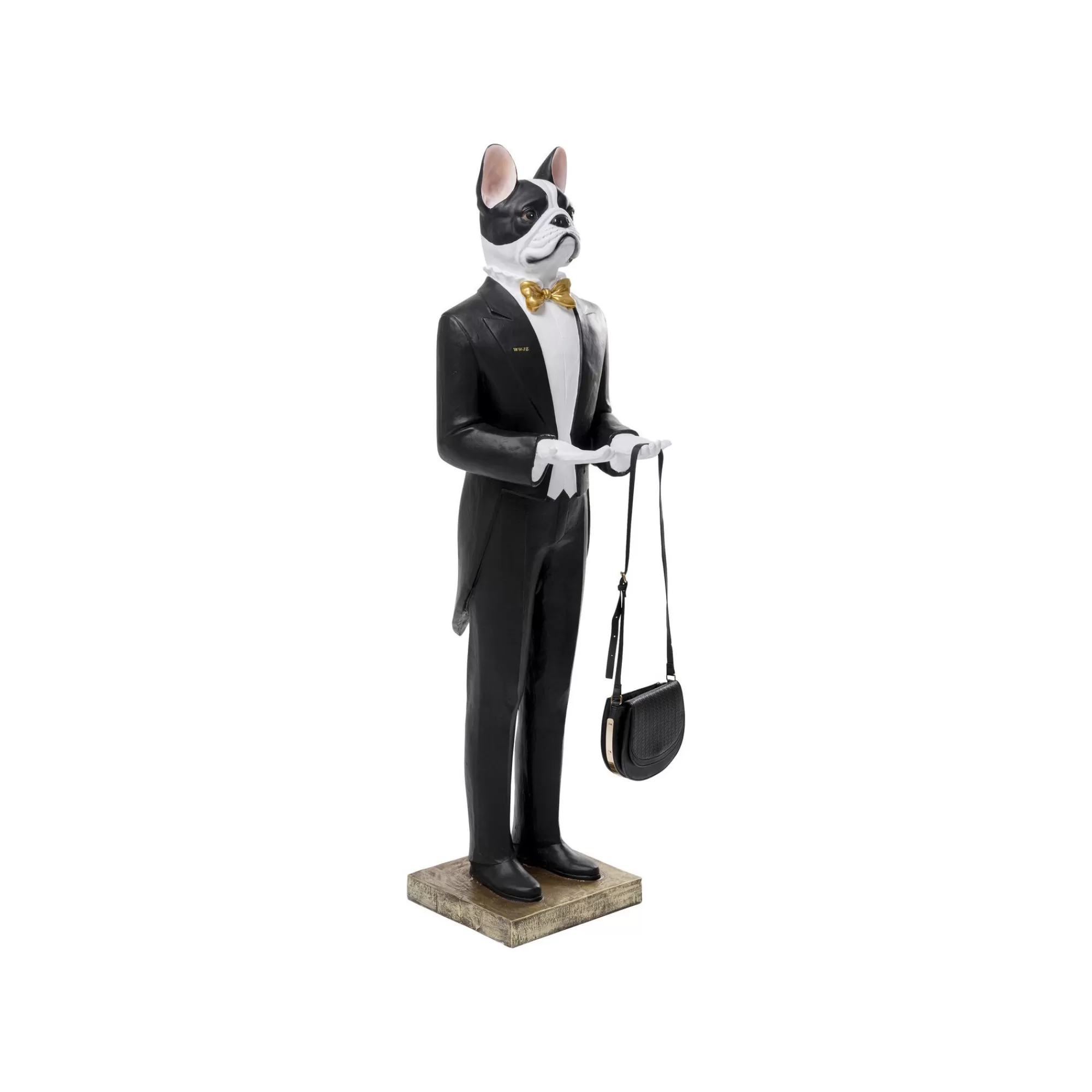 KARE Design Déco XL Chien Majordome Noir Et Blanc 165cm ^ Déco