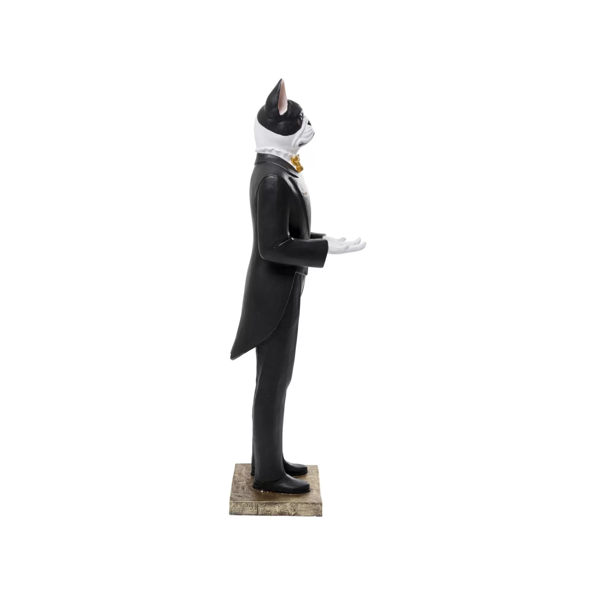 KARE Design Déco XL Chien Majordome Noir Et Blanc 165cm ^ Déco