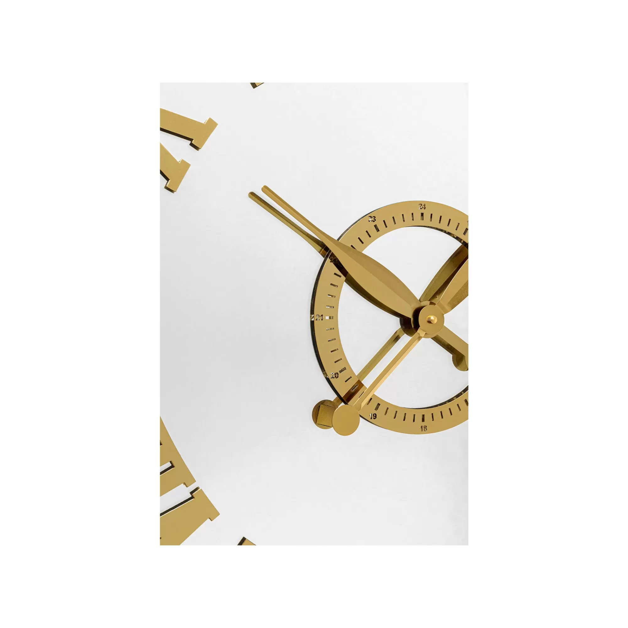KARE Design Horloge Murale Casino Miroir Dorée 76cm ^ Horloge