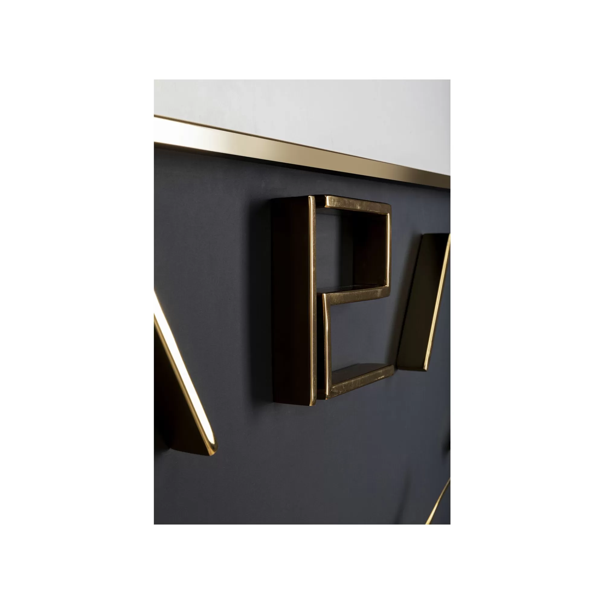 KARE Design Horloge Murale Gamble Noire Et Dorée ^ Horloge