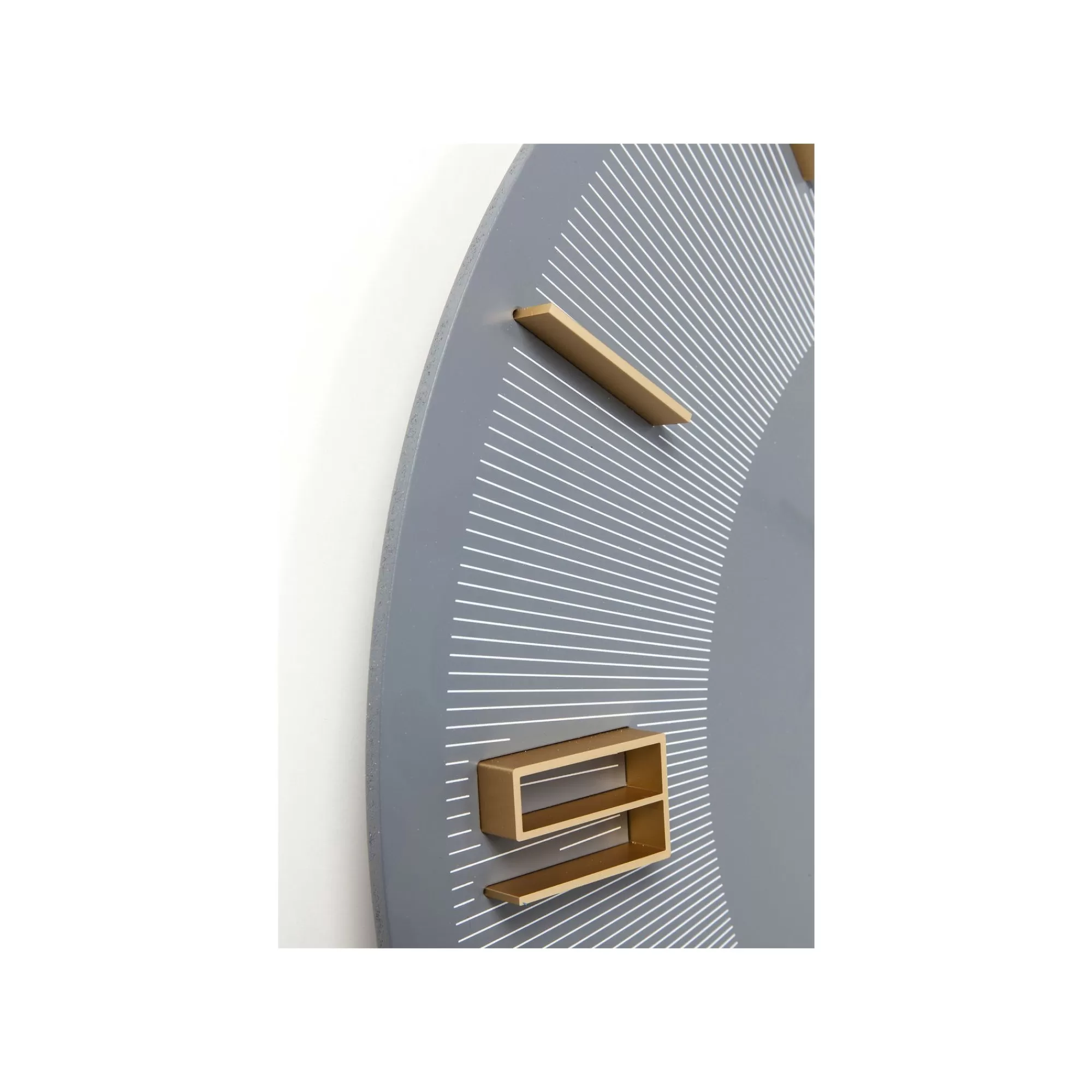 KARE Design Horloge Murale Leonardo Grise Et Dorée ^ Horloge