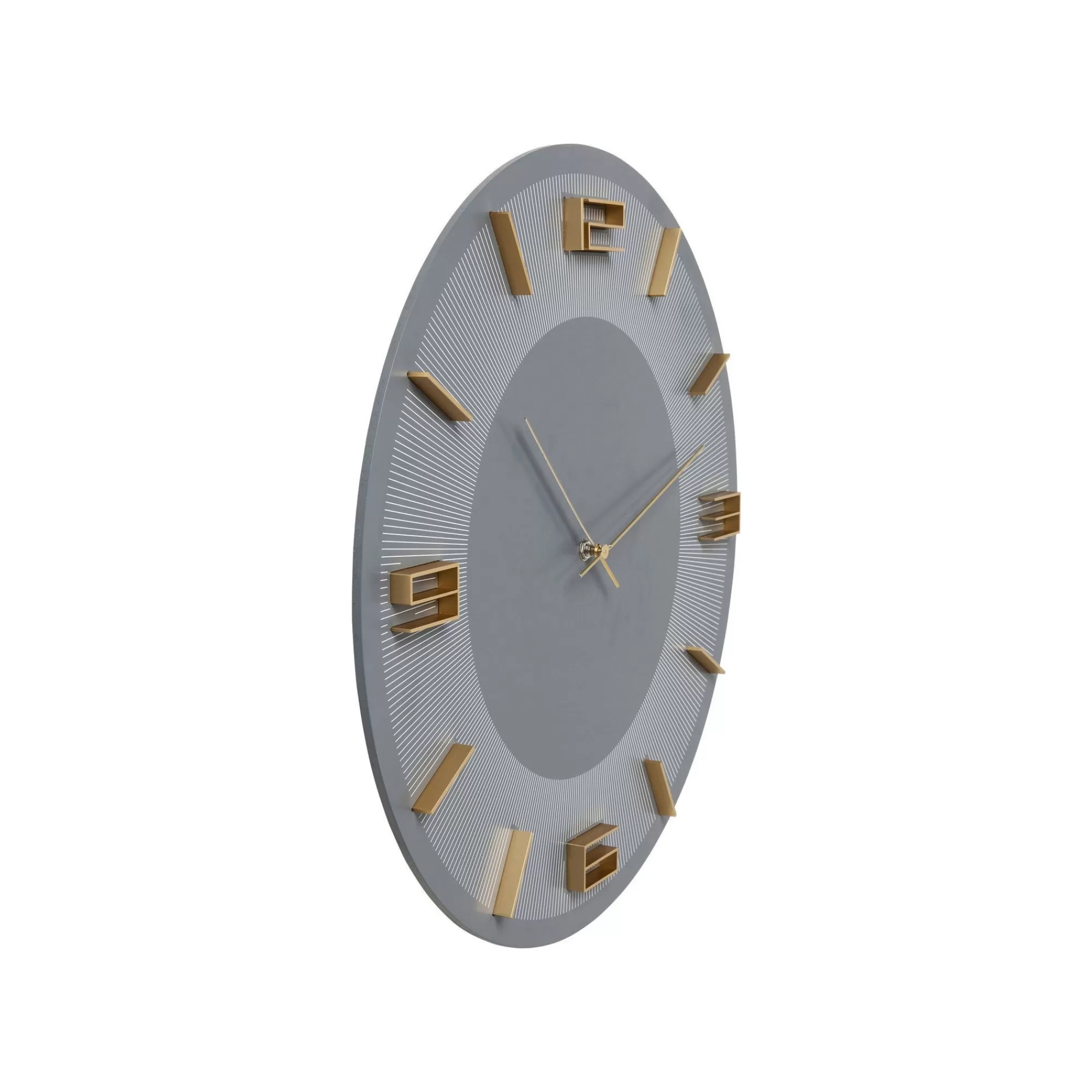 KARE Design Horloge Murale Leonardo Grise Et Dorée ^ Horloge