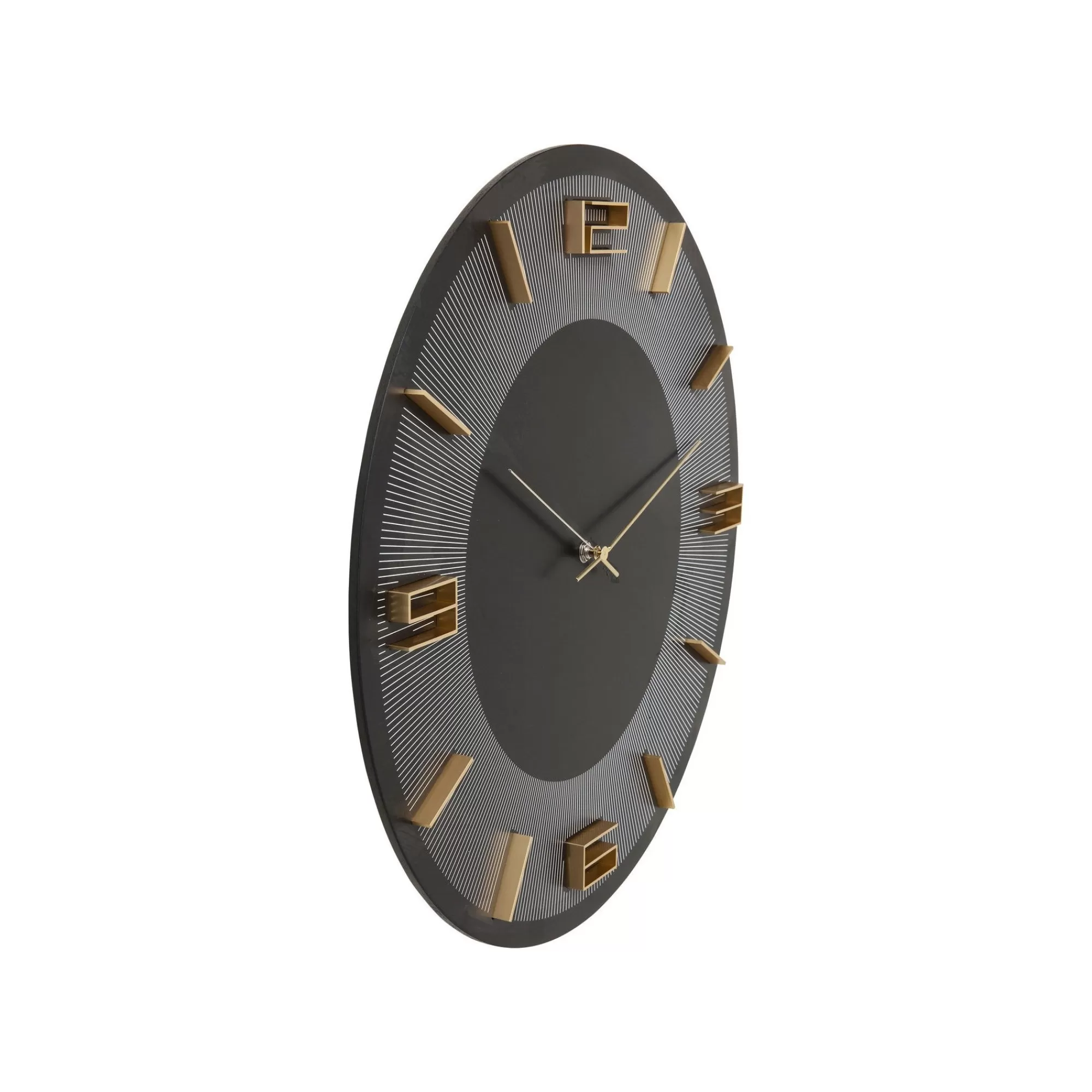 KARE Design Horloge Murale Leonardo Noire Et Dorée ^ Horloge