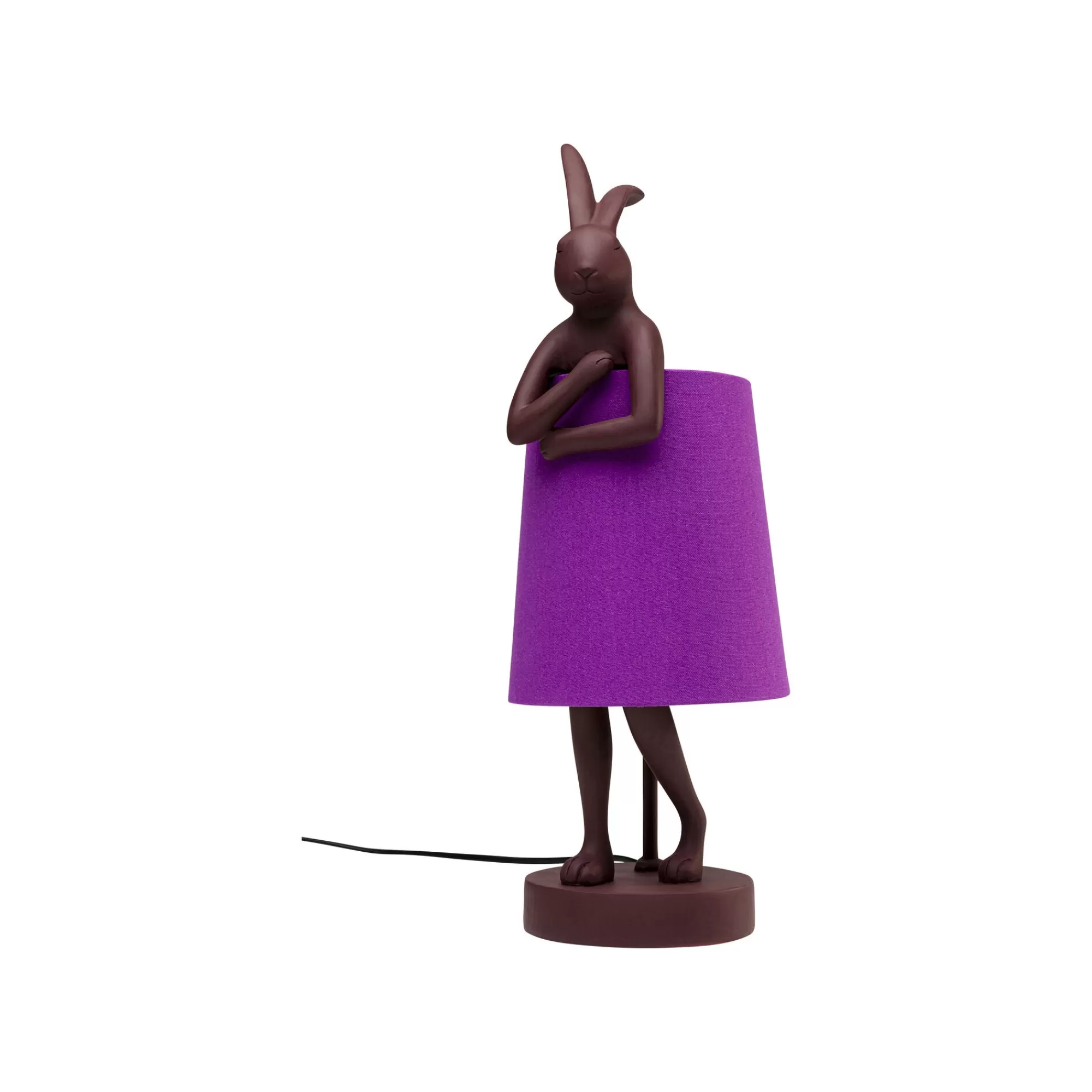 KARE Design Lampe Animal Lapin Bordeaux Et Violette 50cm ^ Lampe De Table