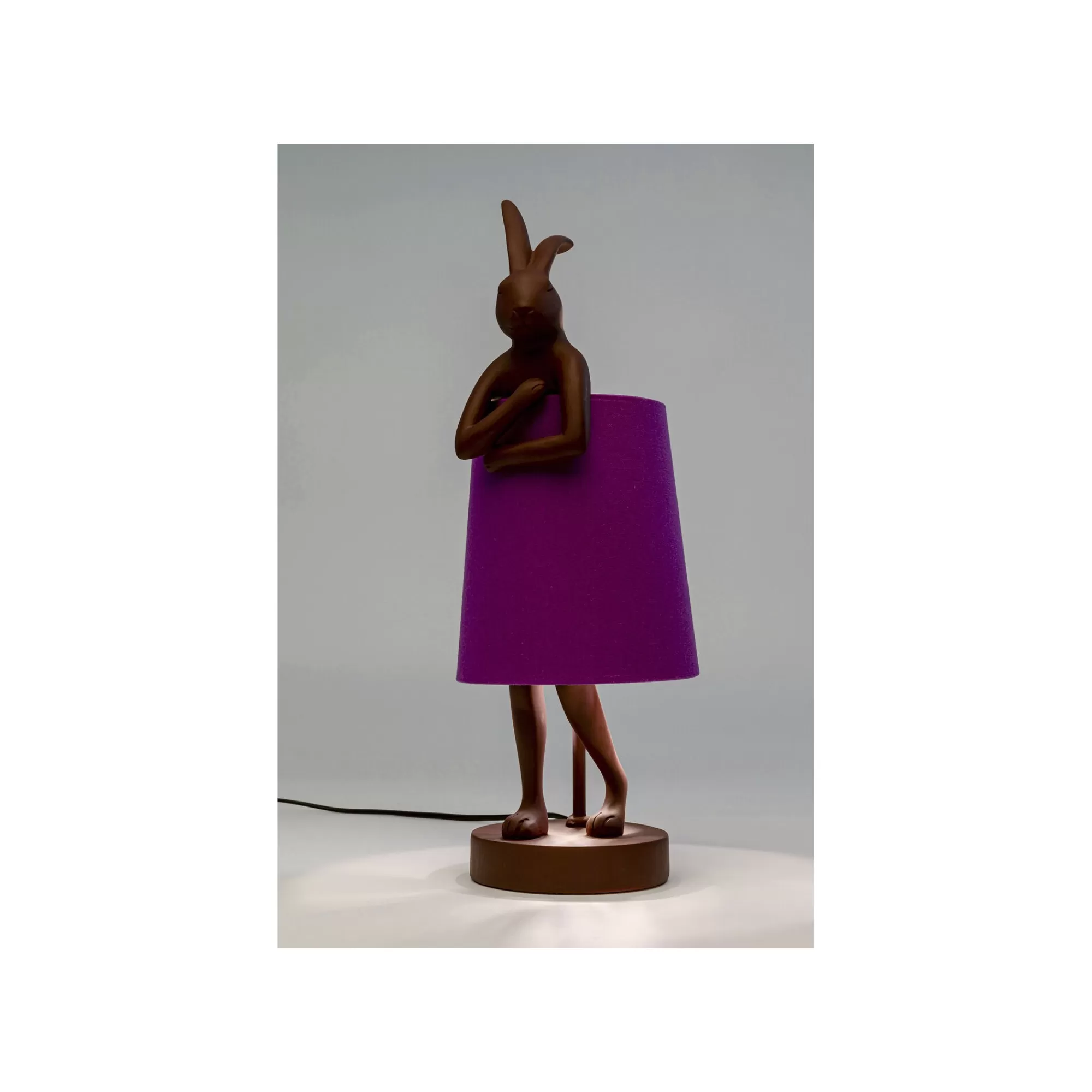 KARE Design Lampe Animal Lapin Bordeaux Et Violette 50cm ^ Lampe De Table