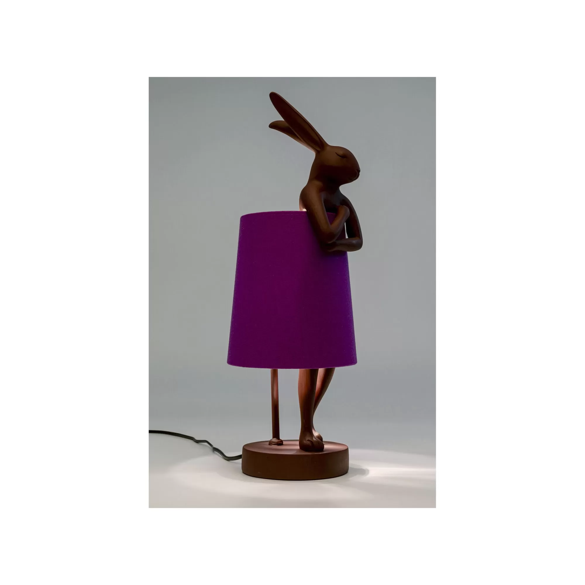 KARE Design Lampe Animal Lapin Bordeaux Et Violette 50cm ^ Lampe De Table