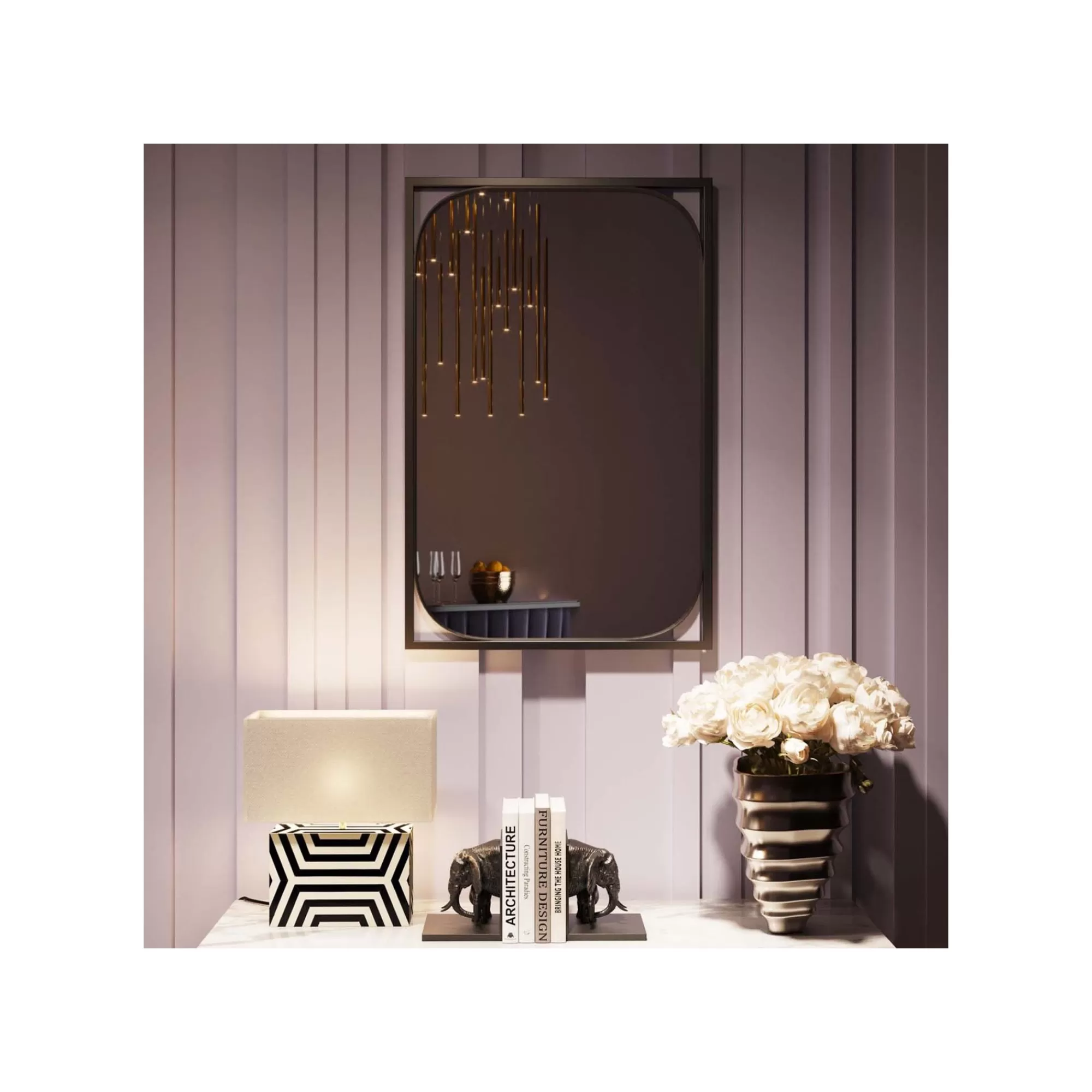 KARE Design Miroir Bonita Noir 109x71cm ^ Miroir
