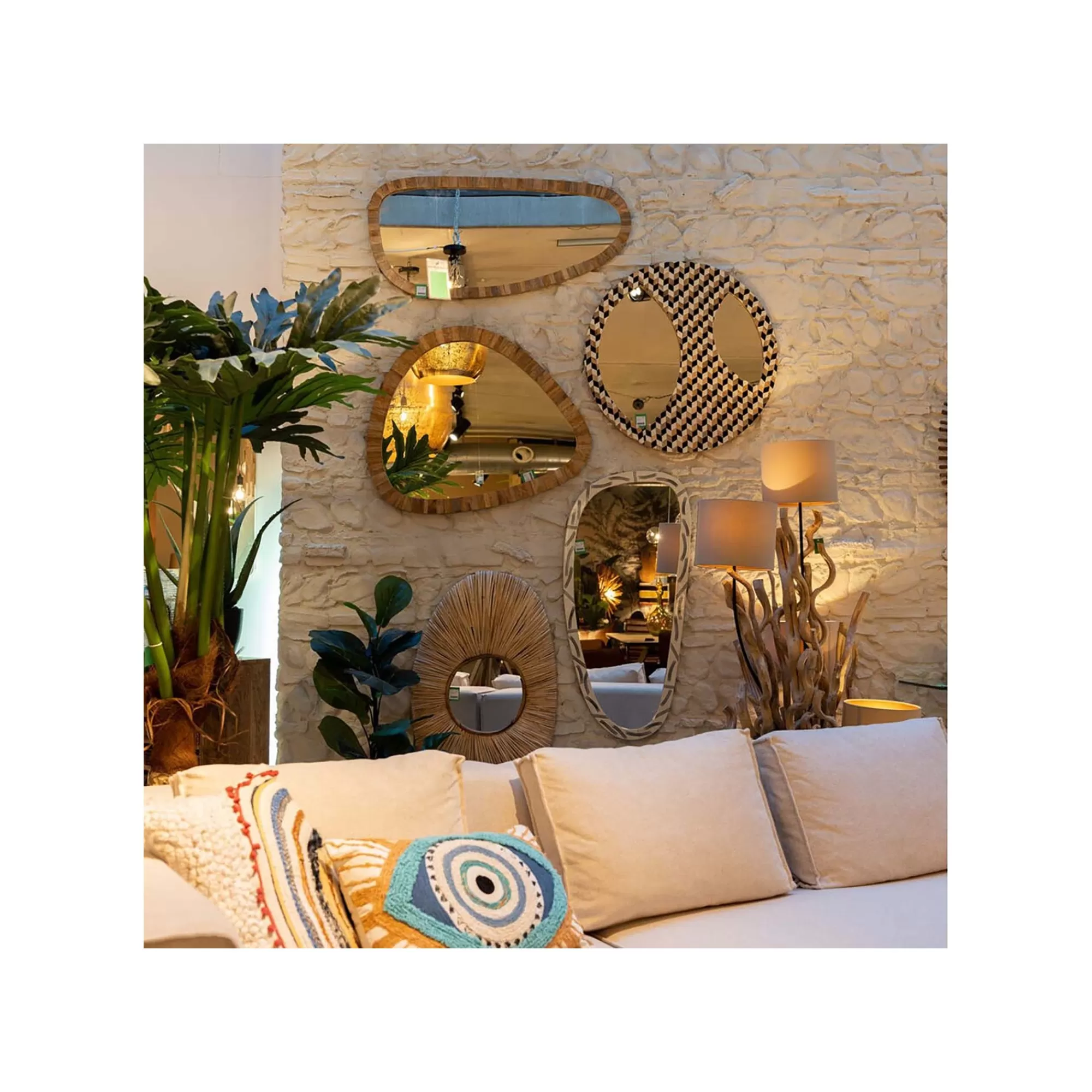 KARE Design Miroir Bora Bora 93x43cm ^ Miroir